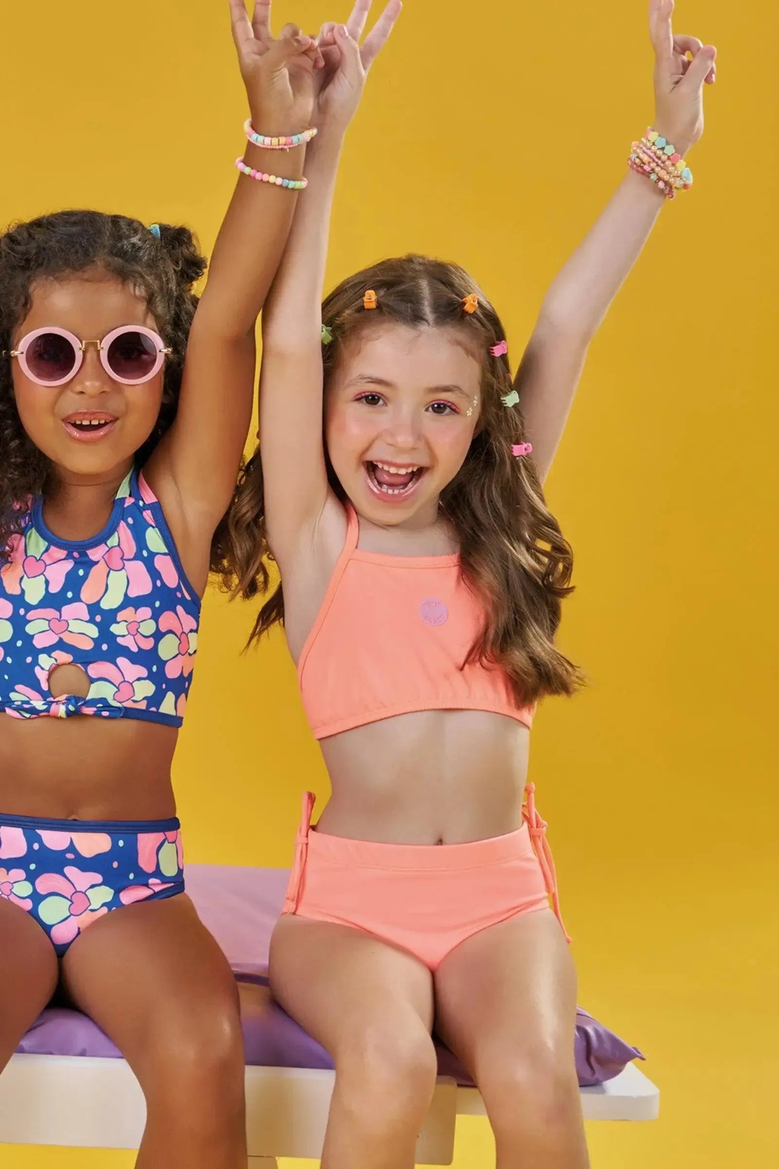 Biquíni em Malha com Proteção UV50+ 87743 Kukiê Infantil Menina