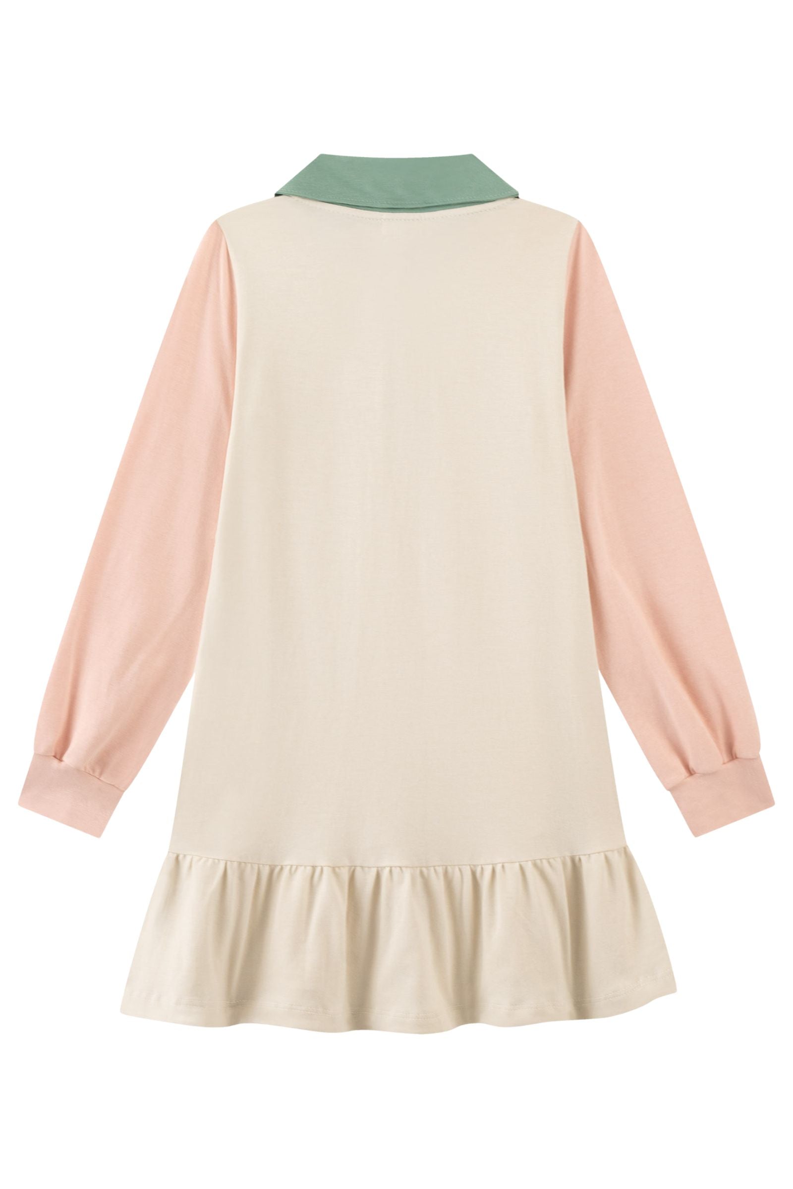 Vestido em Piquet com Elastano e Cotton 89247 Kukiê Infantil Menina