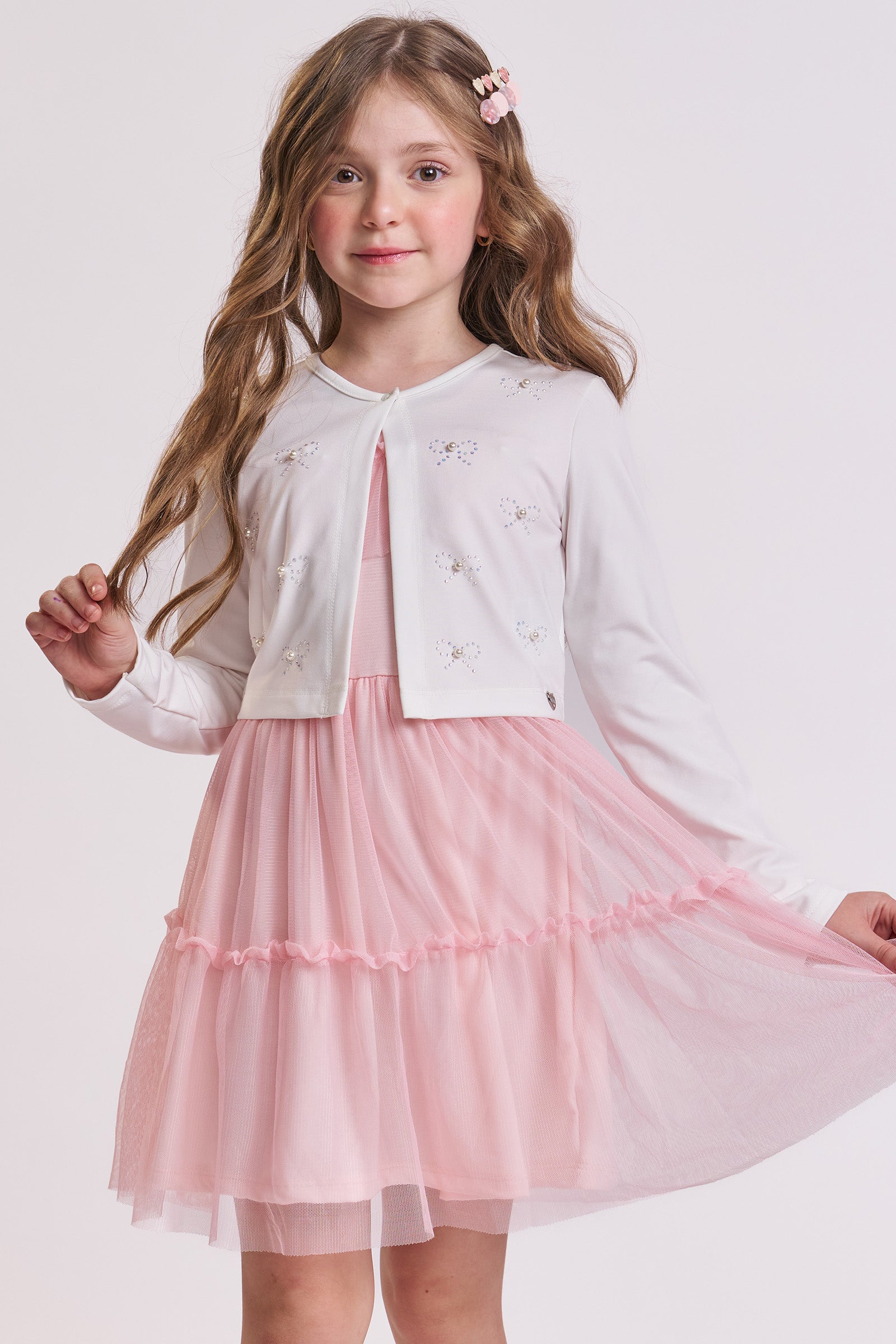 Bolero em Termoskin Peluciado 89621 Kukiê Infantil Menina