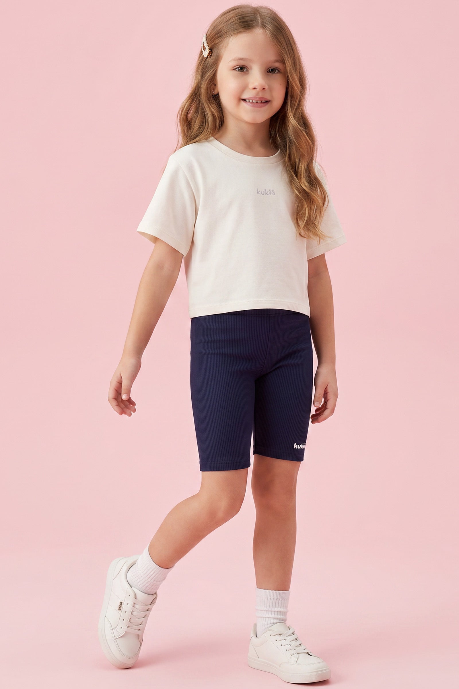 Bermuda Biker em Soft Line 94341 Kukiê Infantil Menina