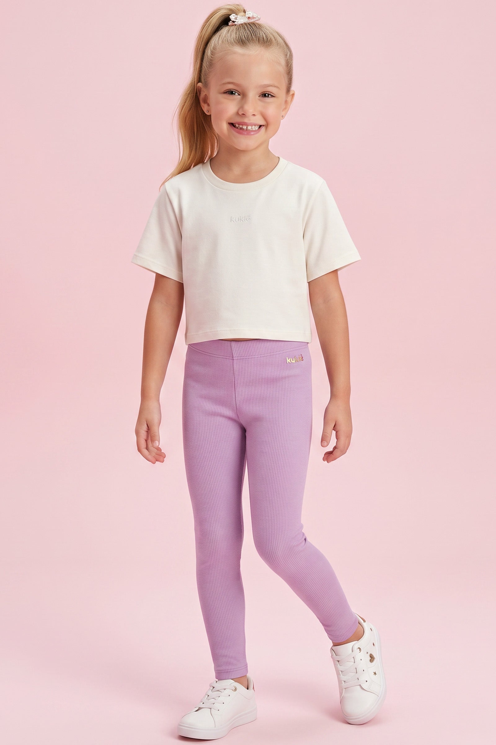 Calça Legging em Canelado Liz 94346 Kukiê Infantil Menina