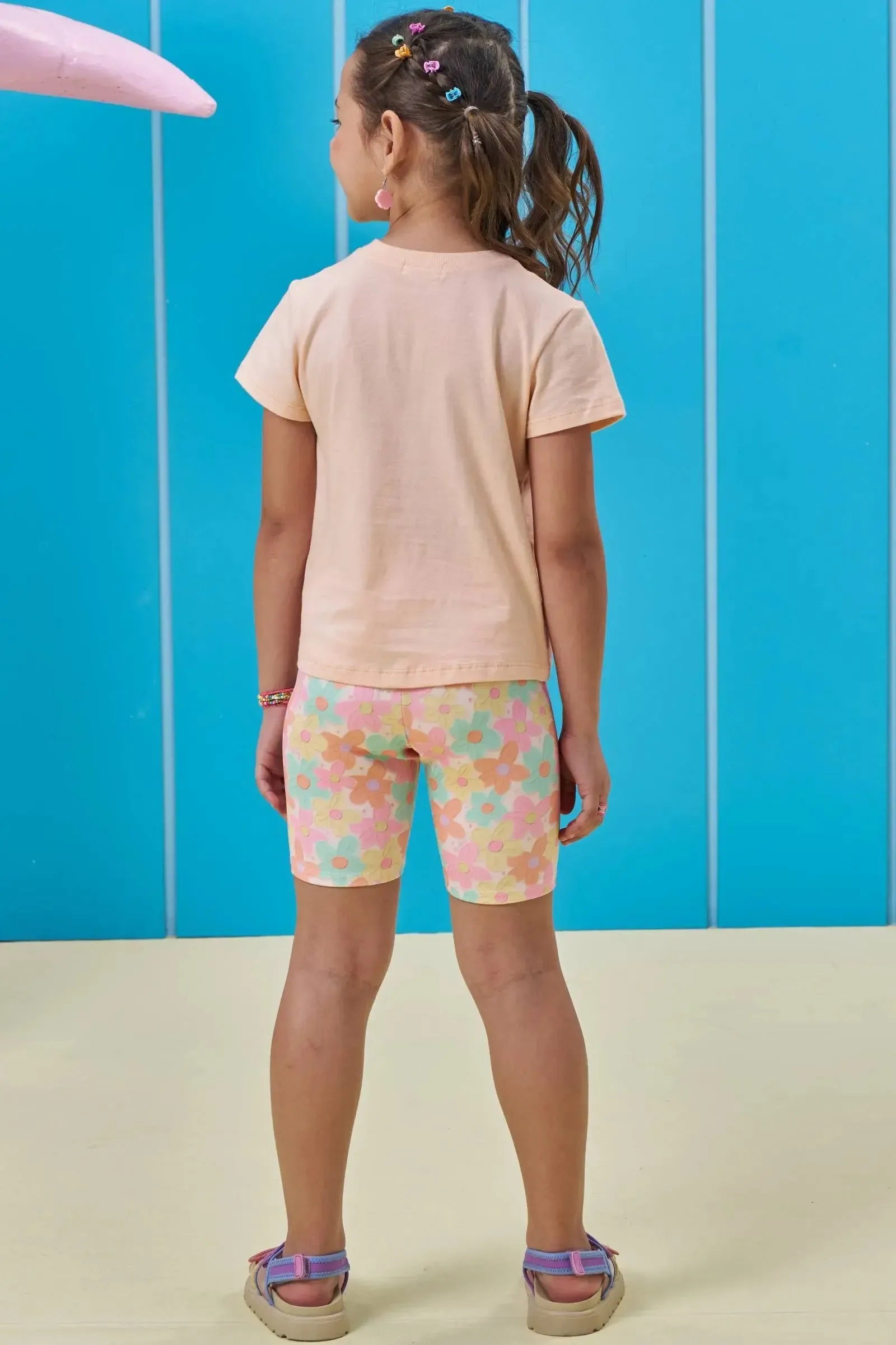 Bermuda Biker em Fly Tech 95410 Kukiê Infantil Menina