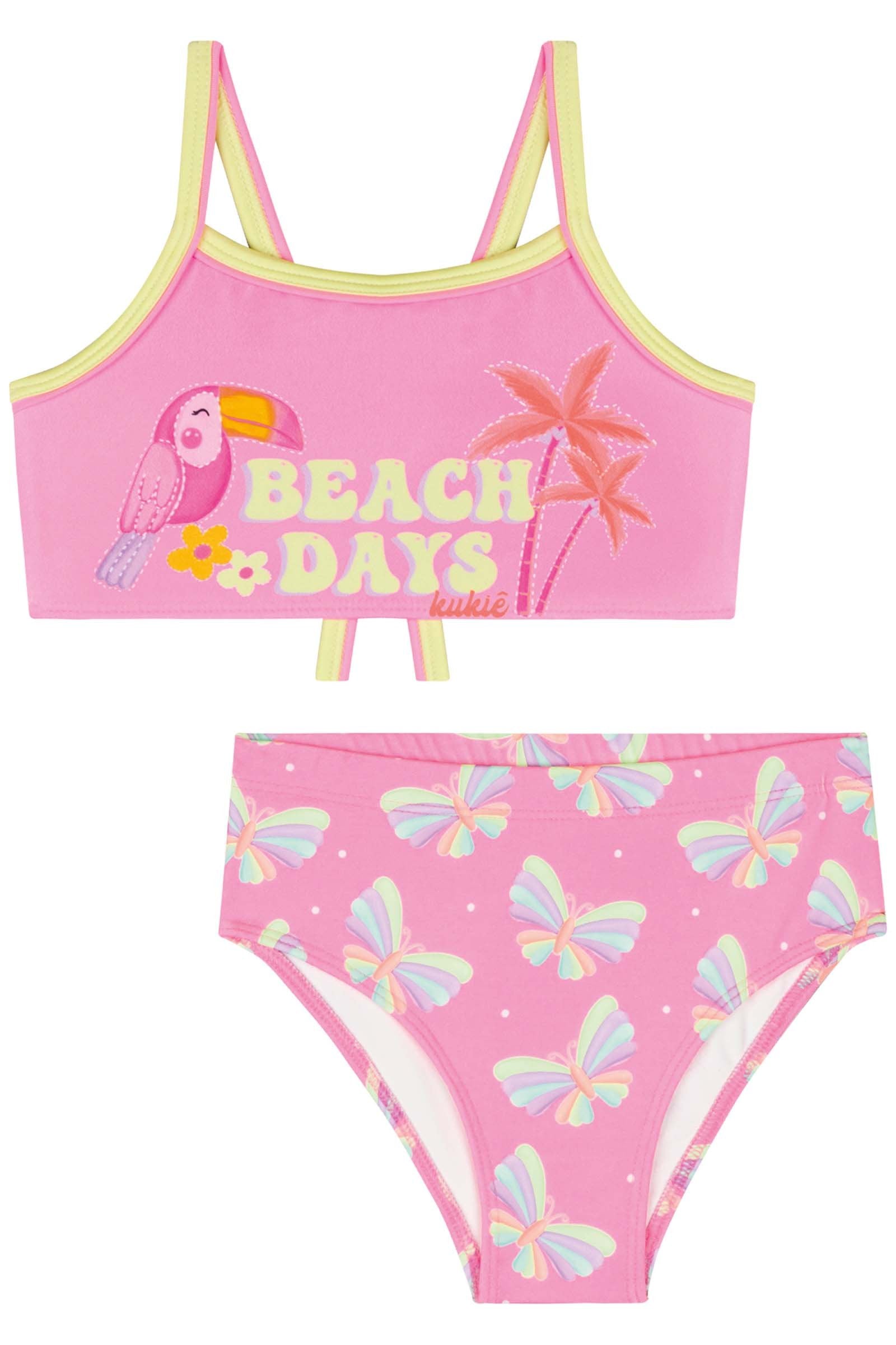Biquíni em Malha com Proteção UV50+ 83686 Kukiê Infantil Menina