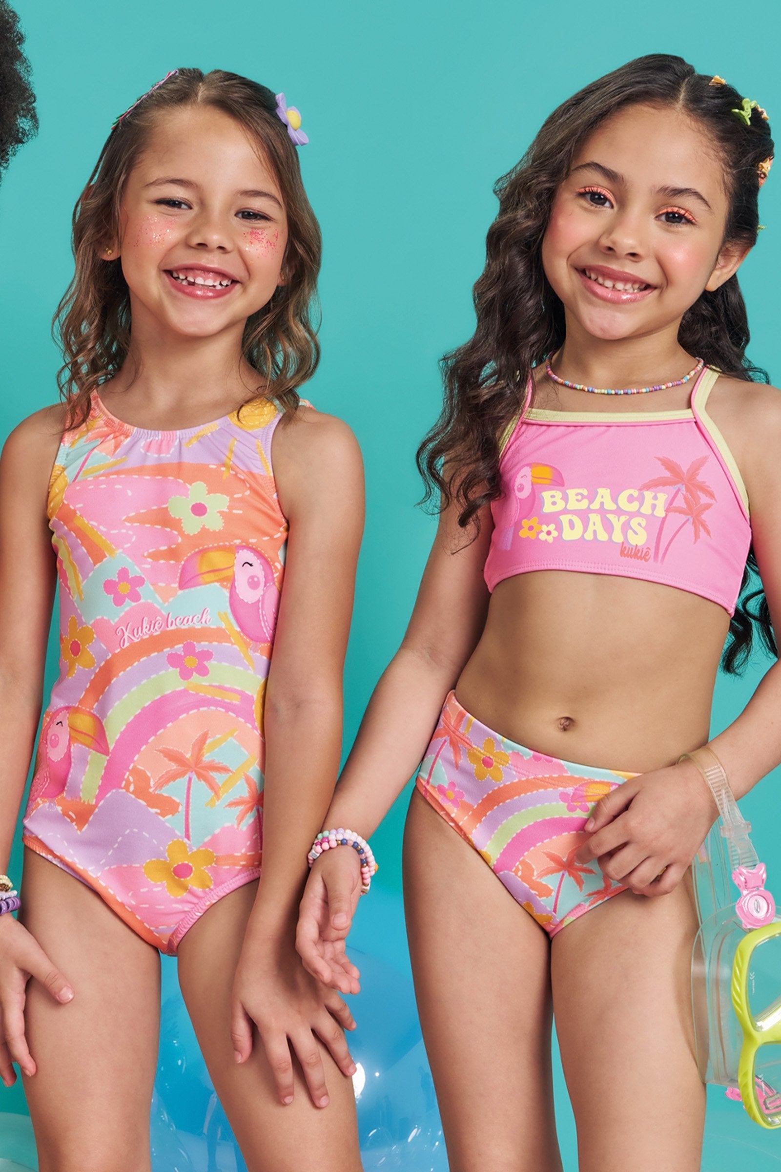 Biquíni em Malha com Proteção UV50+ 83686 Kukiê Infantil Menina