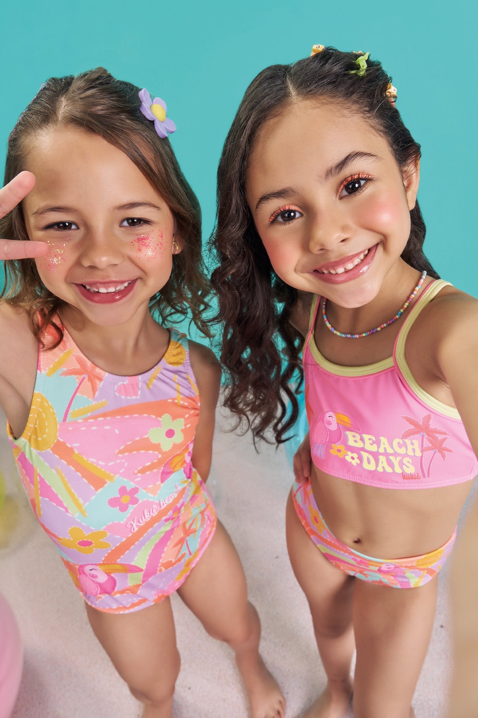 Biquíni em Malha com Proteção UV50+ 83686 Kukiê Infantil Menina