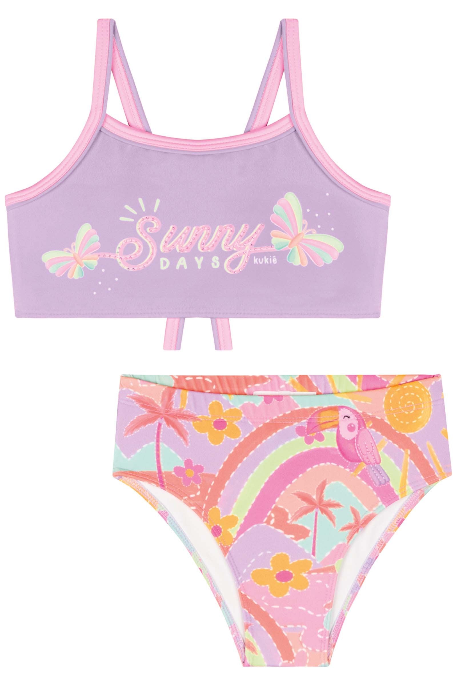 Biquíni em Malha com Proteção UV50+ 83686 Kukiê Infantil Menina