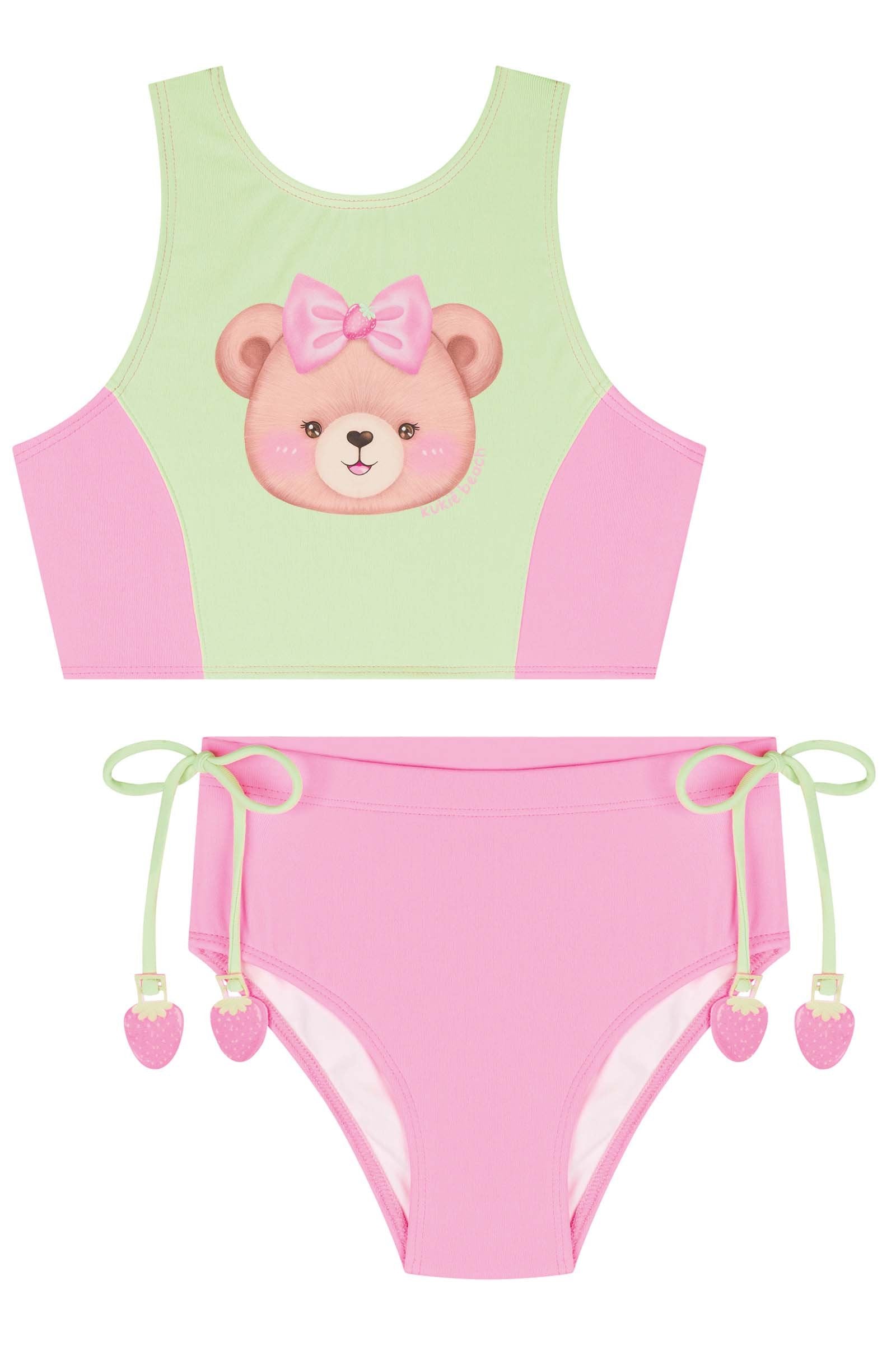 Biquíni em Malha Poliamida com Proteção UV 50+ 83303 Kukiê Infantil Menina