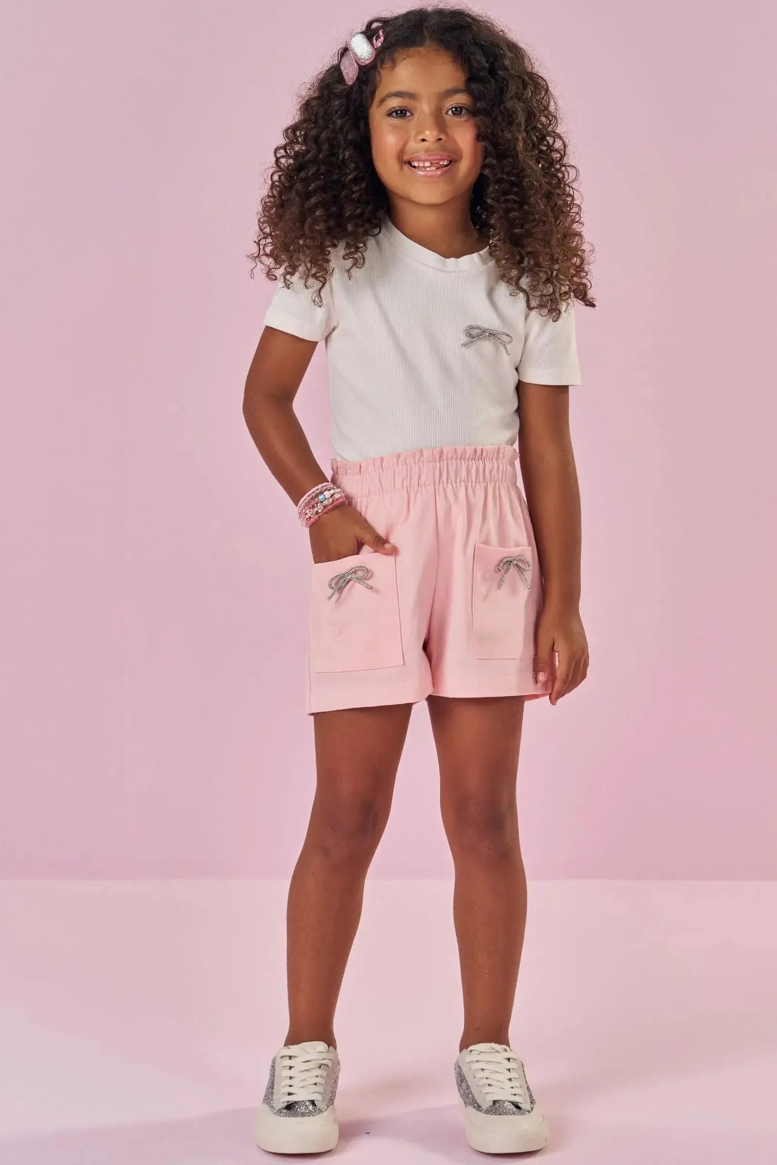 Blusa em Canelado 86879 Kukiê Infantil Menina