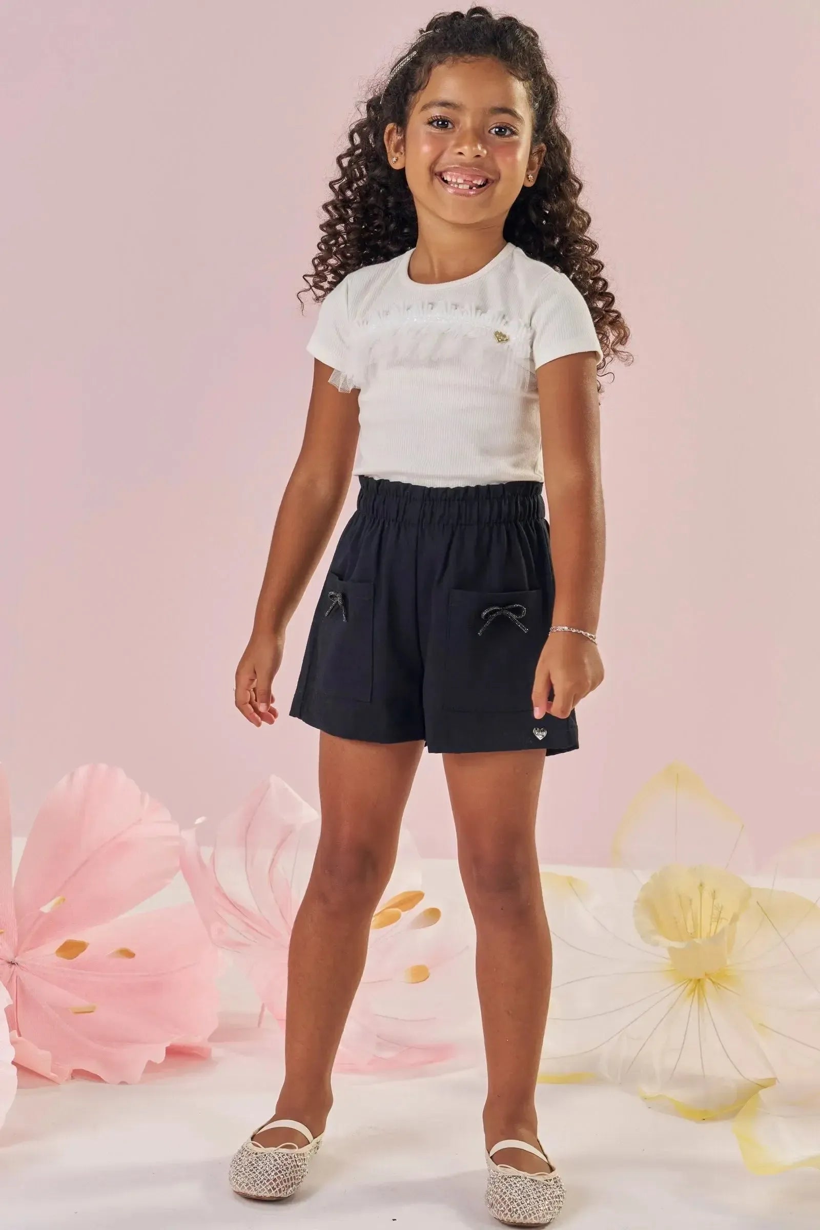 Blusa em Canelado Liz 87003 Kukiê Infantil Menina