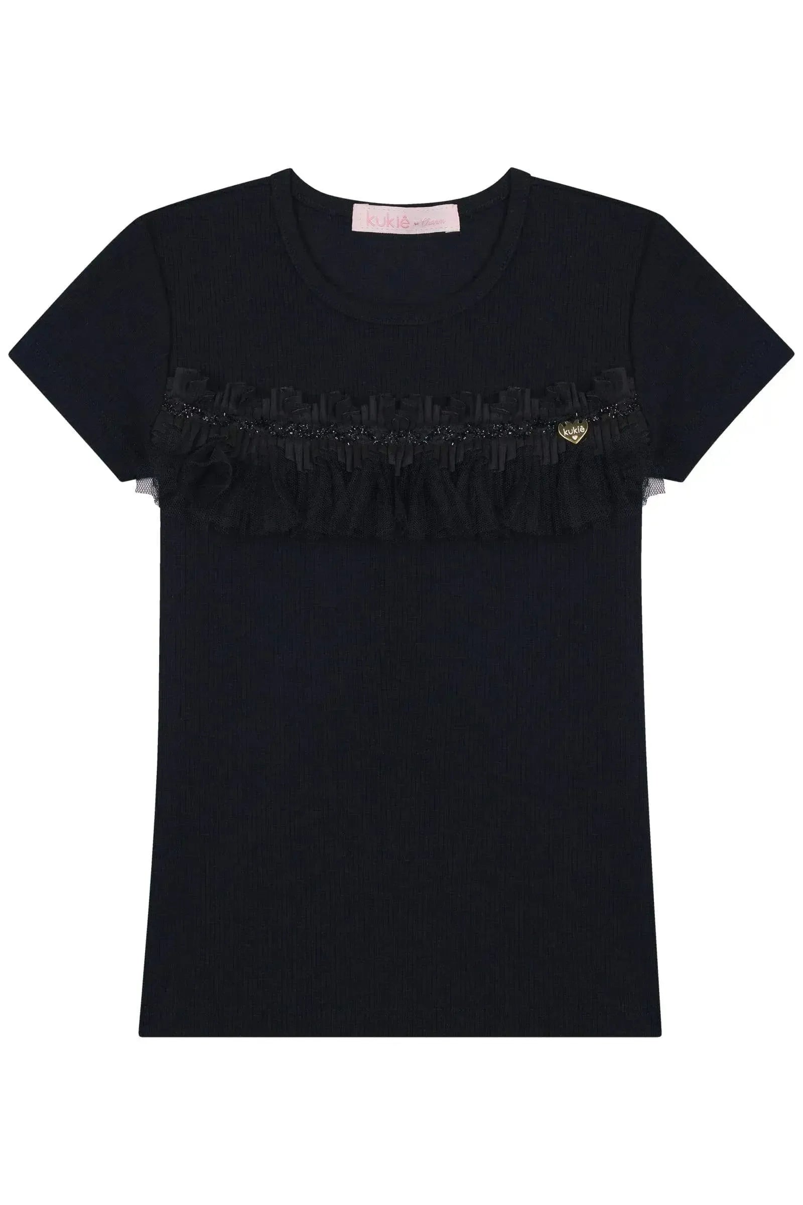 Blusa em Canelado Liz 87003 Kukiê Infantil Menina