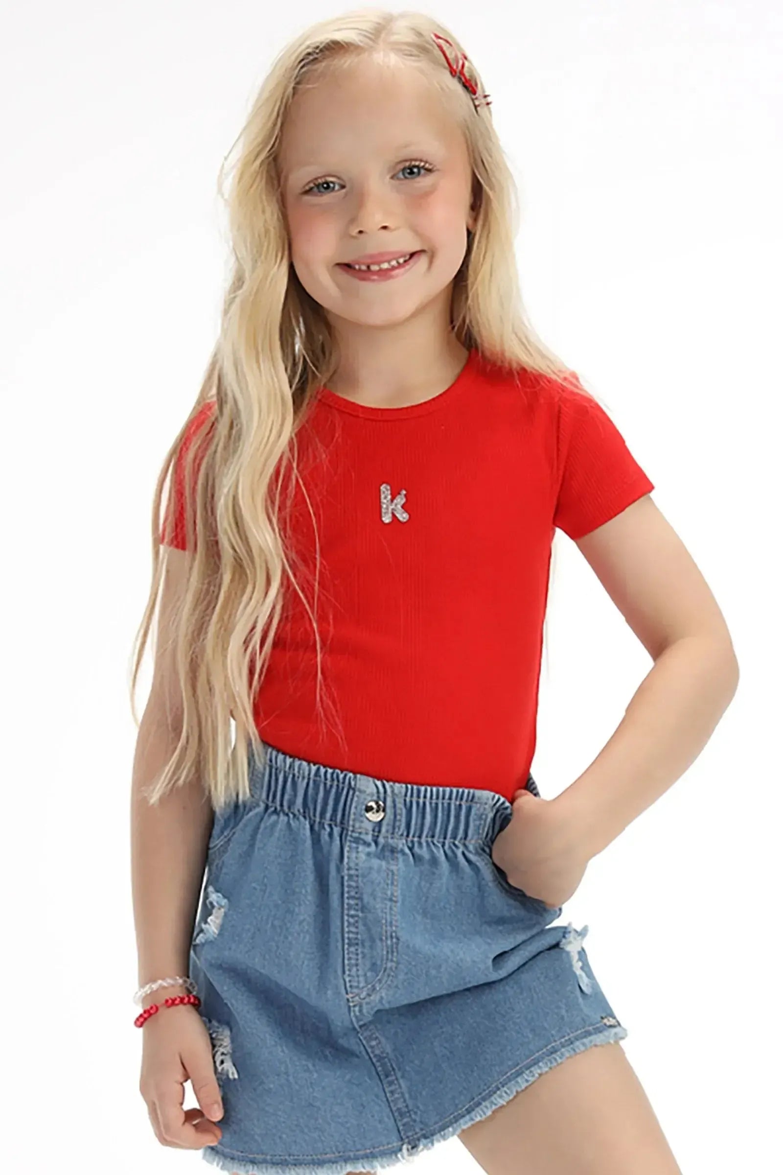 Blusa em Canelado Liz 94790 Kukiê Infantil Menina