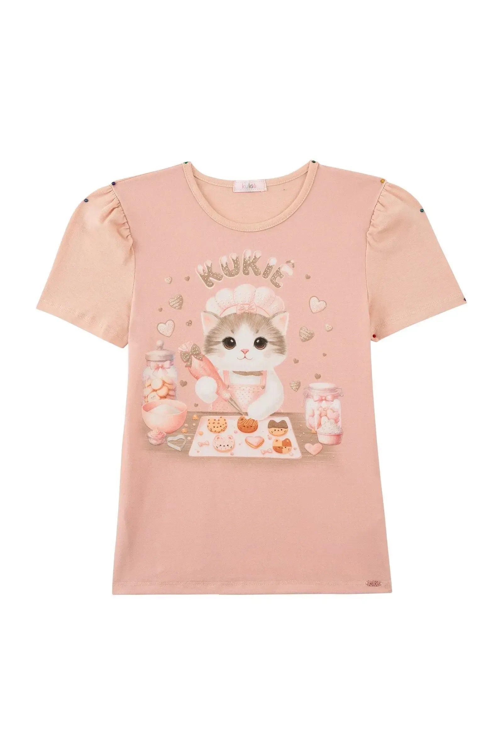 Blusa em Cotton 93827 Kukiê Infantil Menina