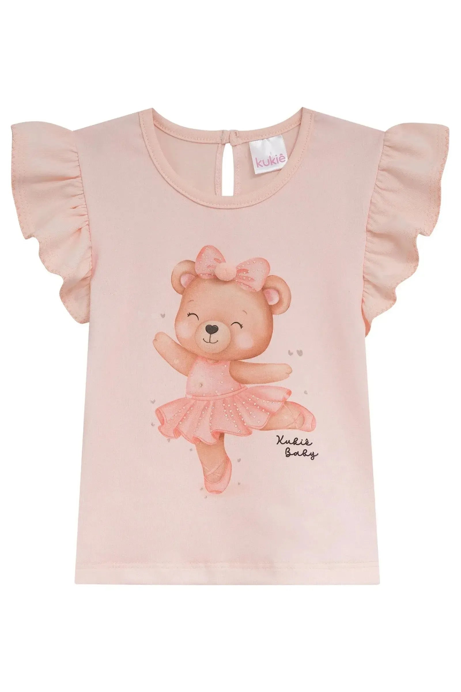 Blusa em Cotton 94683 Kukiê Infantil Menina