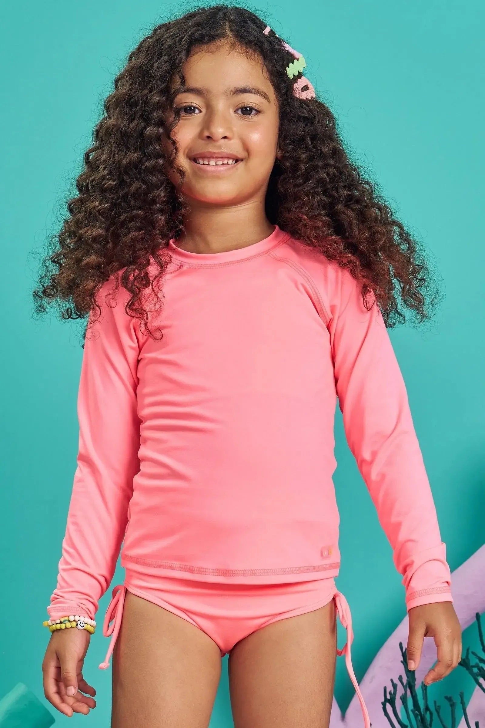 Blusa em Malha com Proteção UV 50+ 83297 Kukiê Infantil Menina