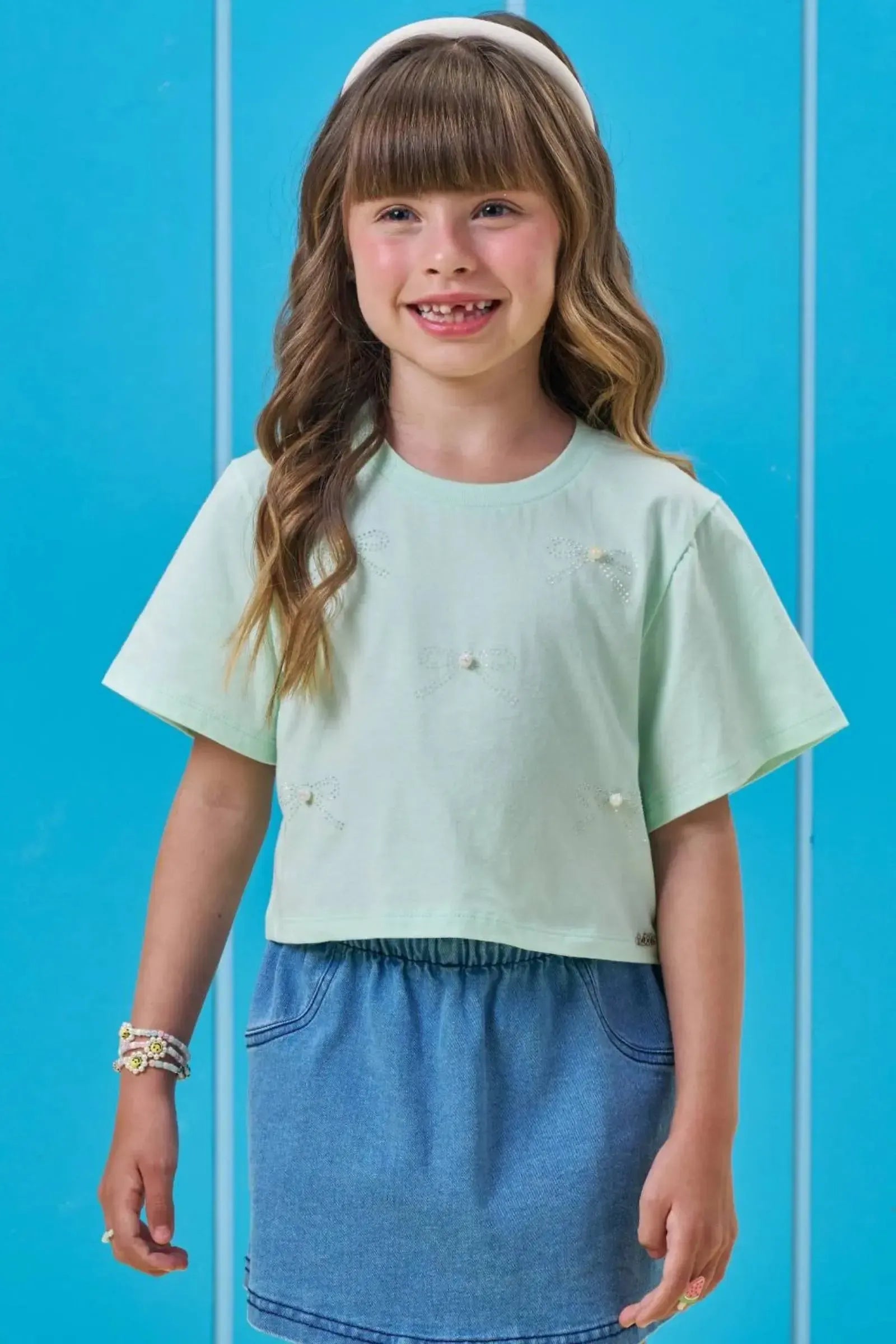 Blusa em Meia Malha 95076 Kukiê Infantil Menina