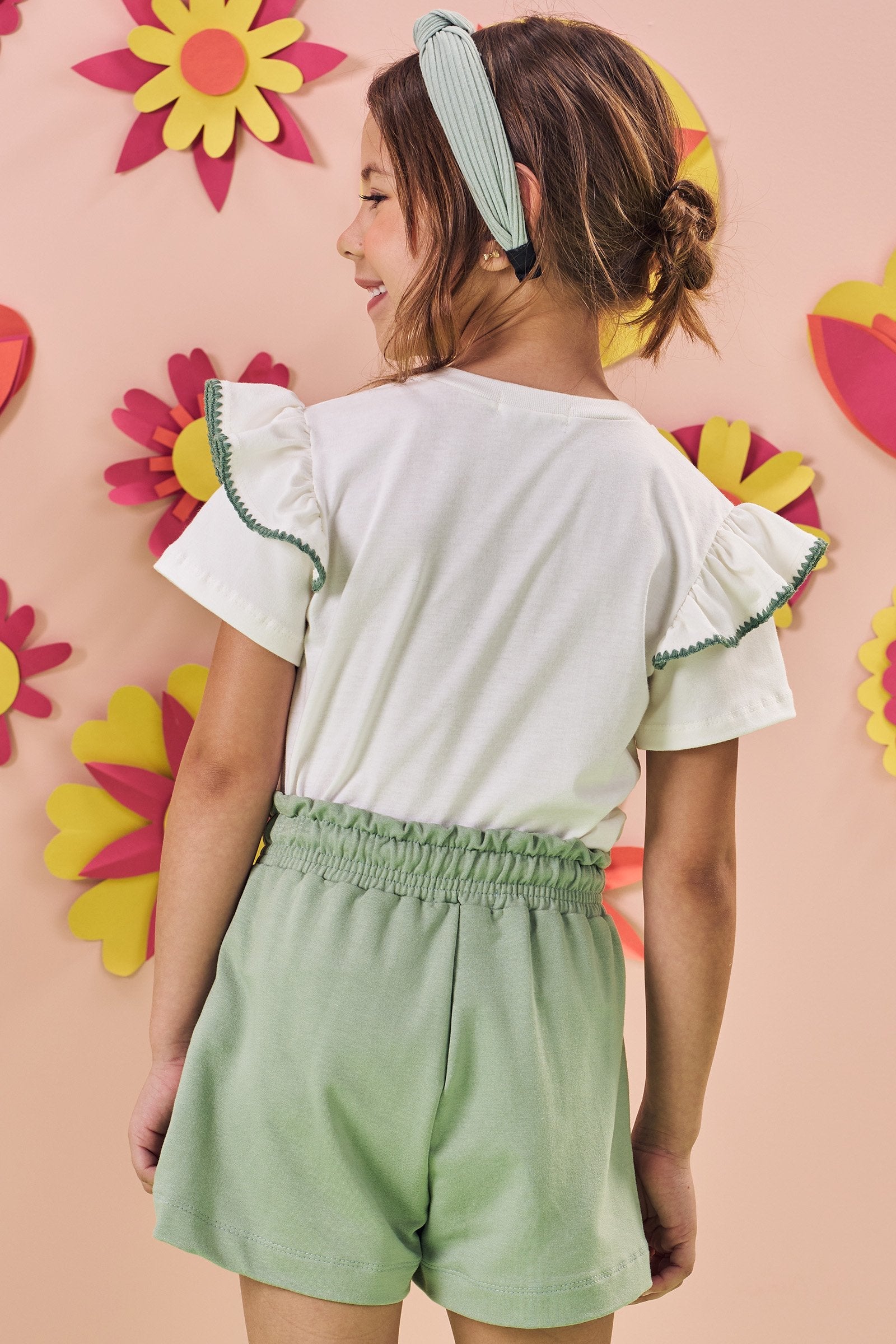 Blusa em Meia Malha 84779 Kukiê Infantil Menina