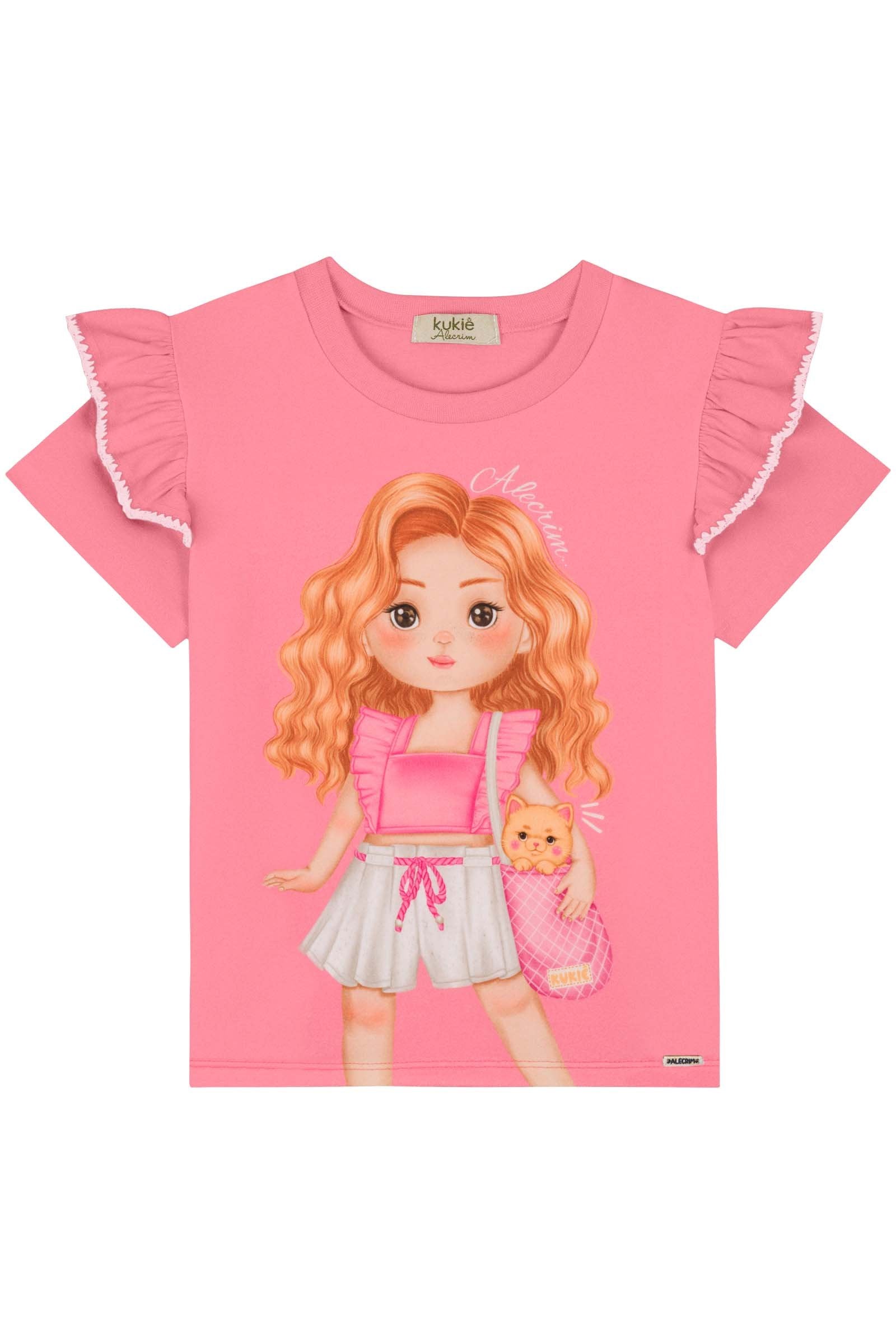 Blusa em Meia Malha 84779 Kukiê Infantil Menina