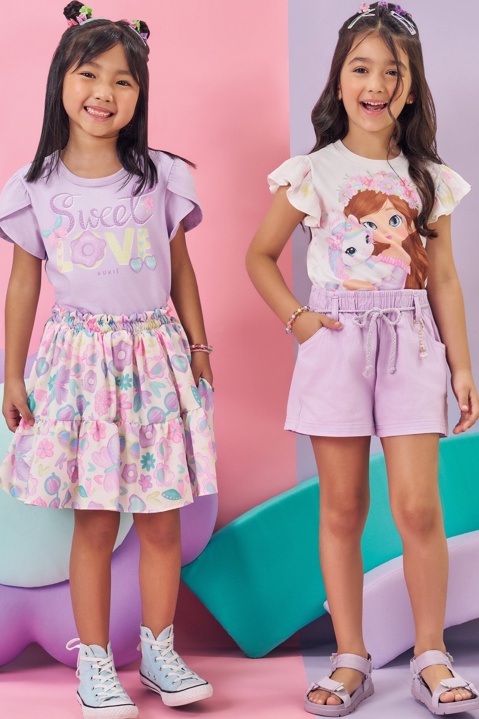 Blusa em Meia Malha 85279 Kukiê Infantil Menina
