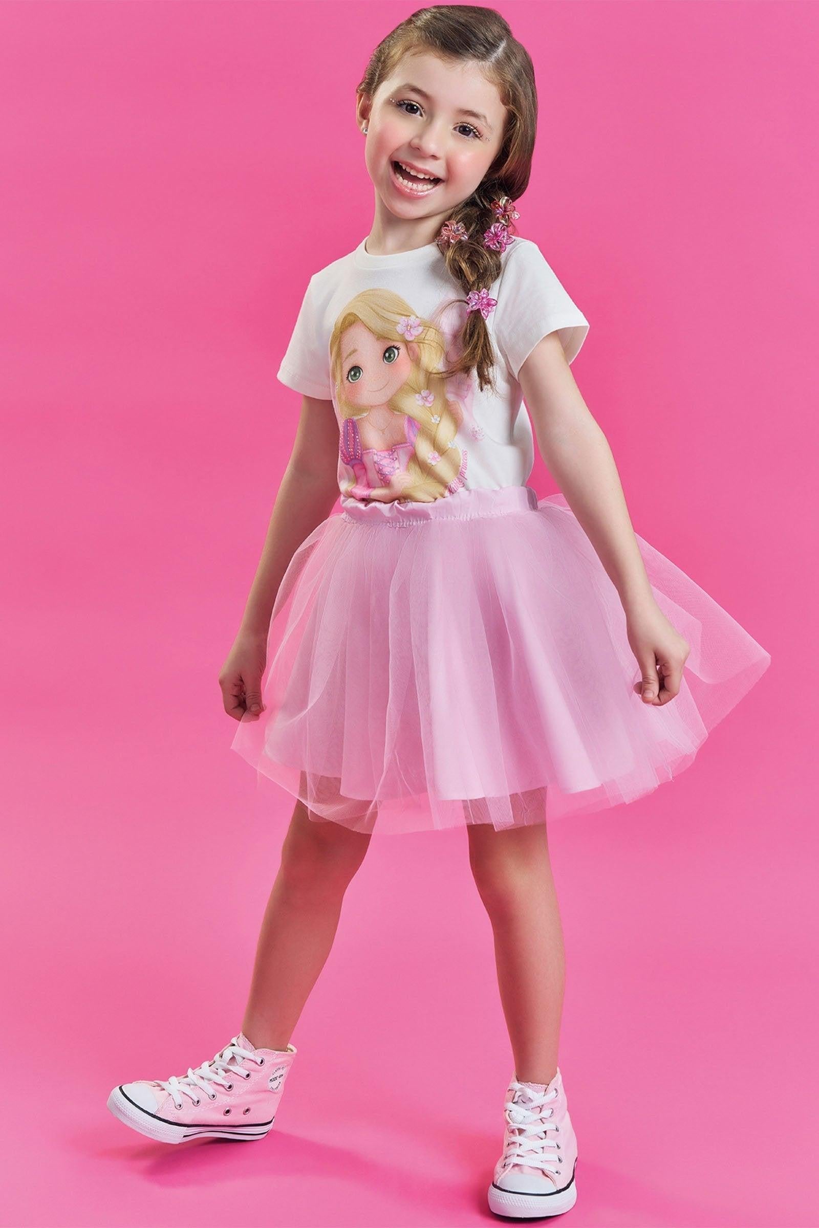 Blusa em Meia Malha 85634 Kukiê Infantil Menina