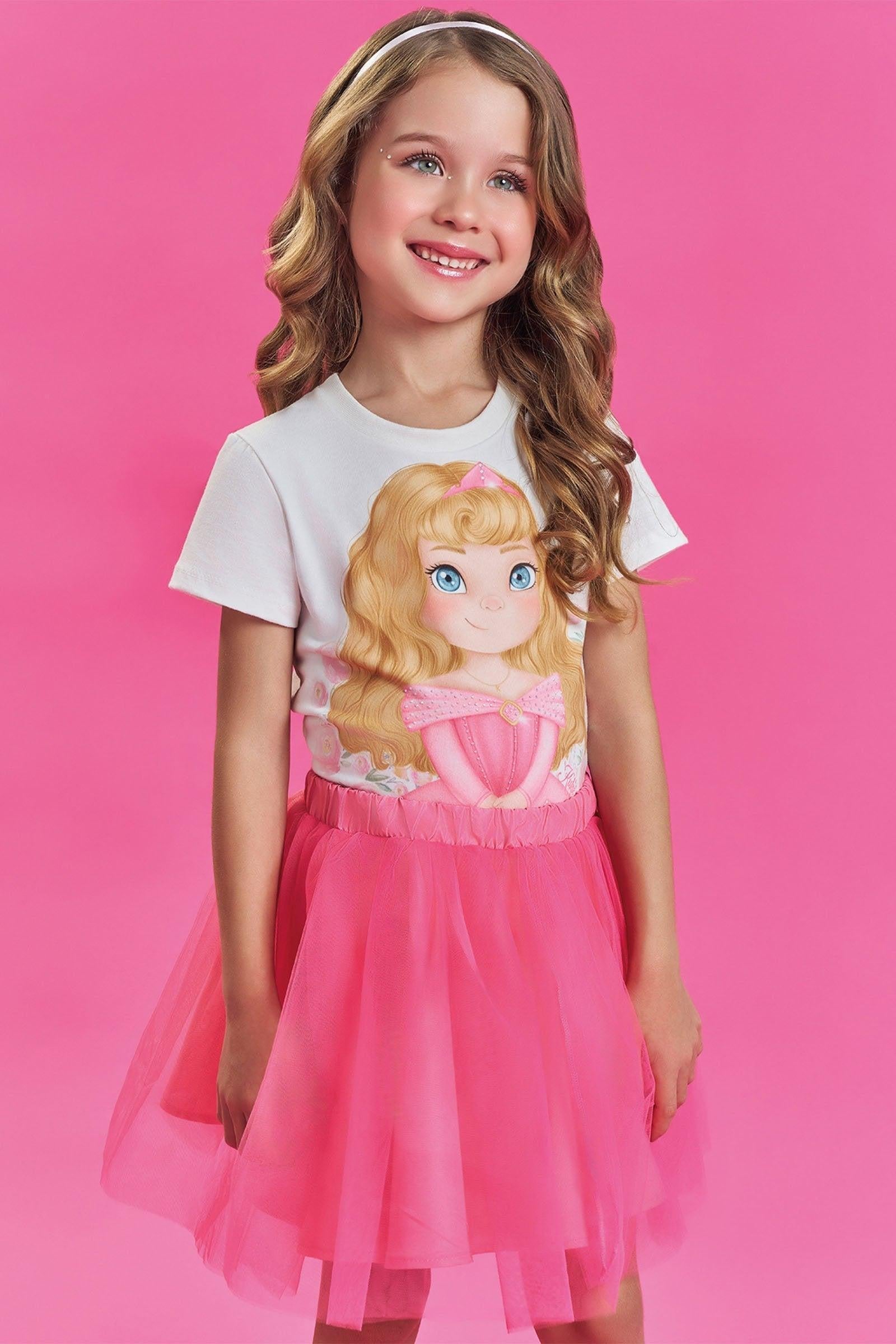 Blusa em Meia Malha 85635 Kukiê Infantil Menina