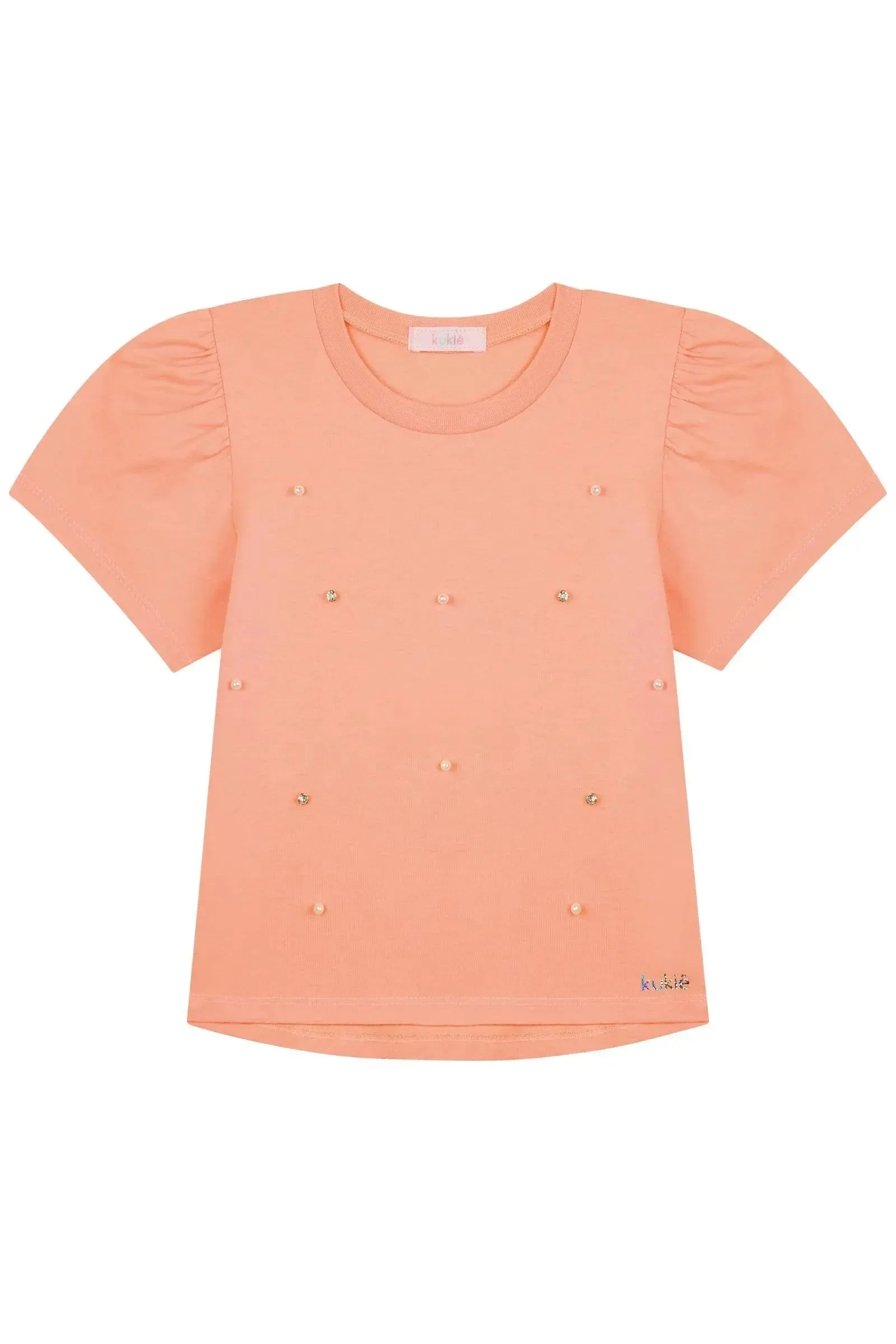 Blusa em Meia Malha 86864 Kukiê Infantil Menina
