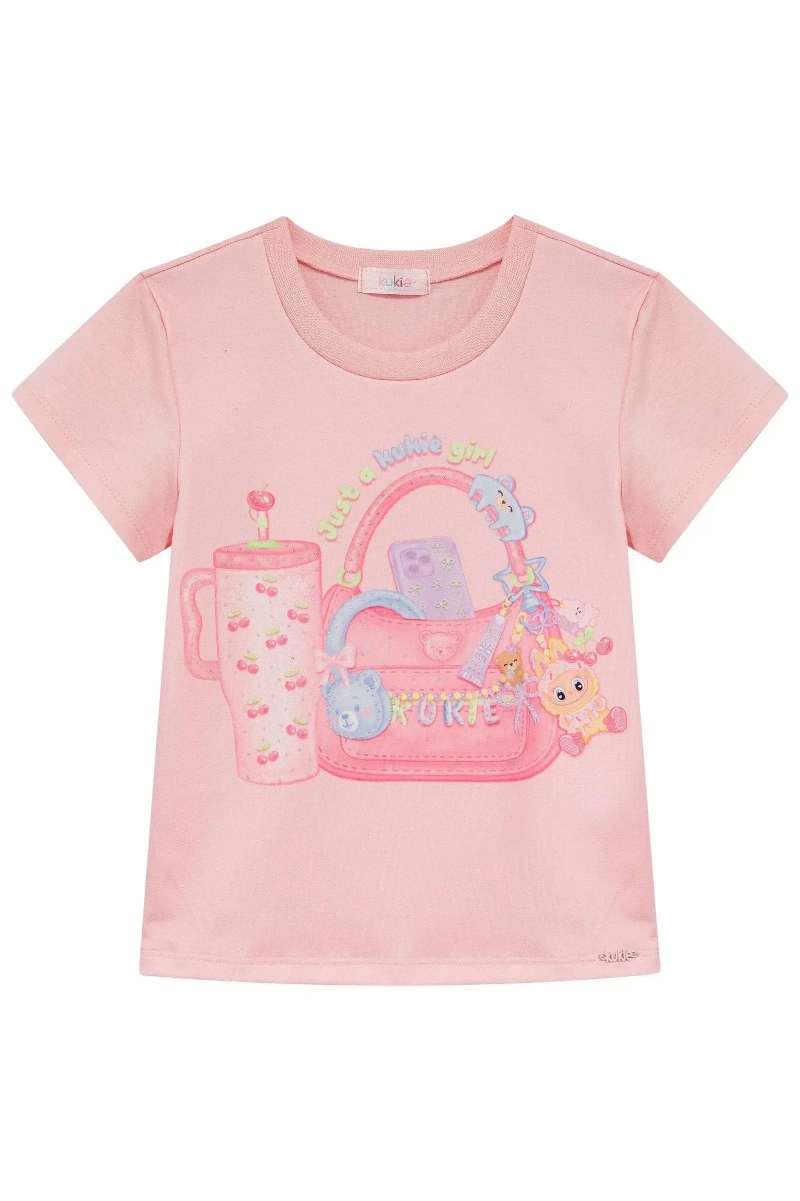 Blusa em Meia Malha 95432 Kukiê Infantil Menina