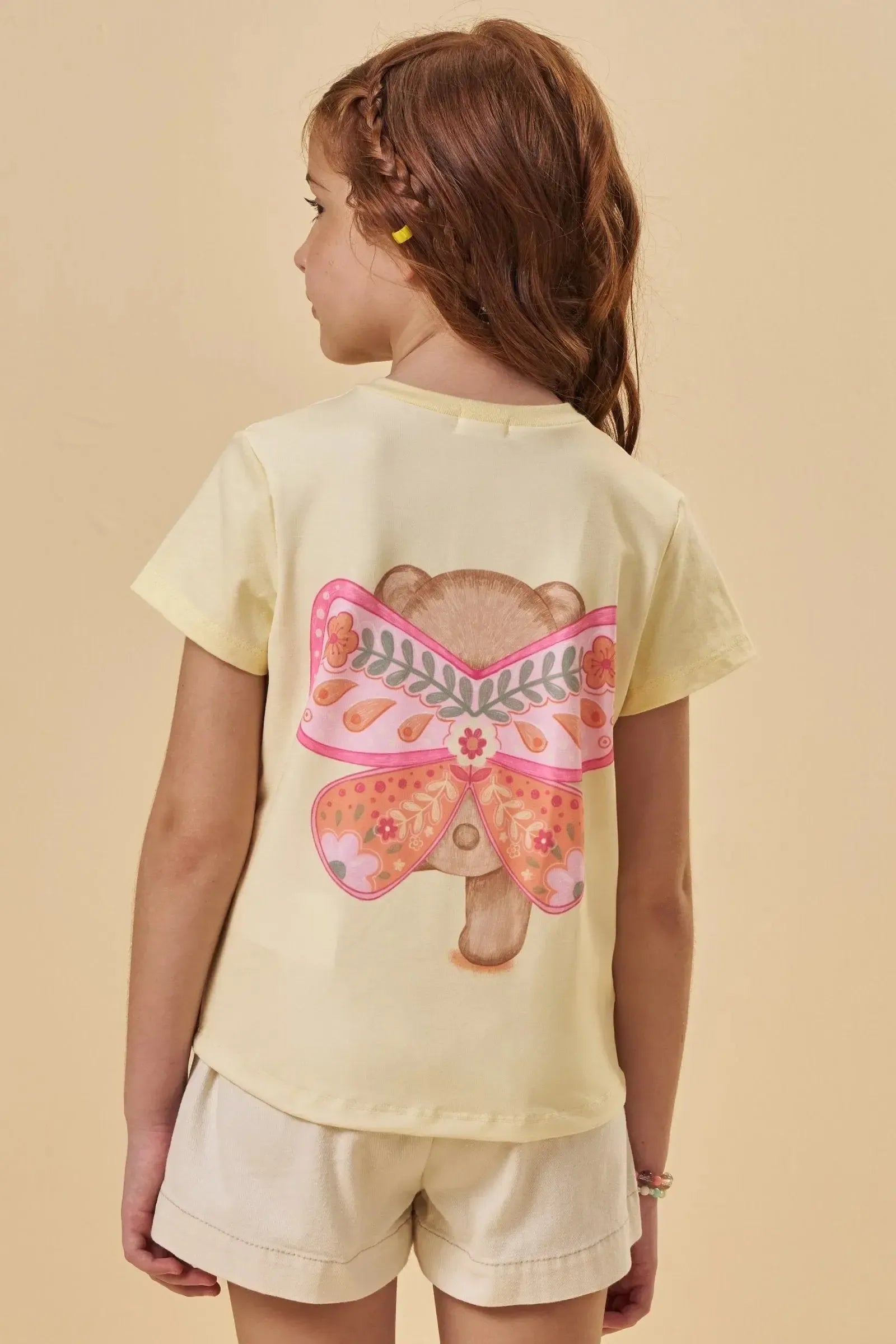 Blusa em Meia Malha 95532 Kukiê Infantil Menina