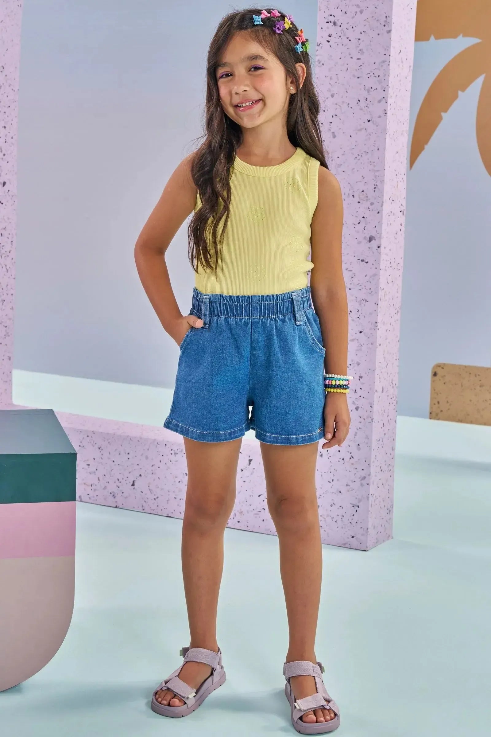 Blusa em Soft Line 86881 Kukiê Infantil Menina