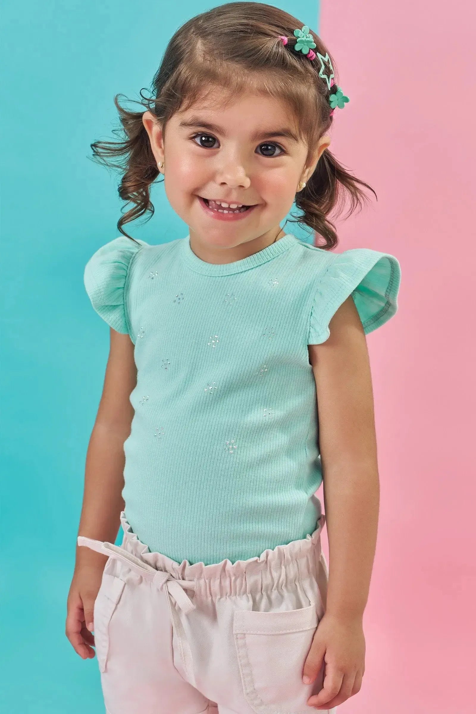 Body em Canelado Liz 84269 Kukiê Bebê Menina