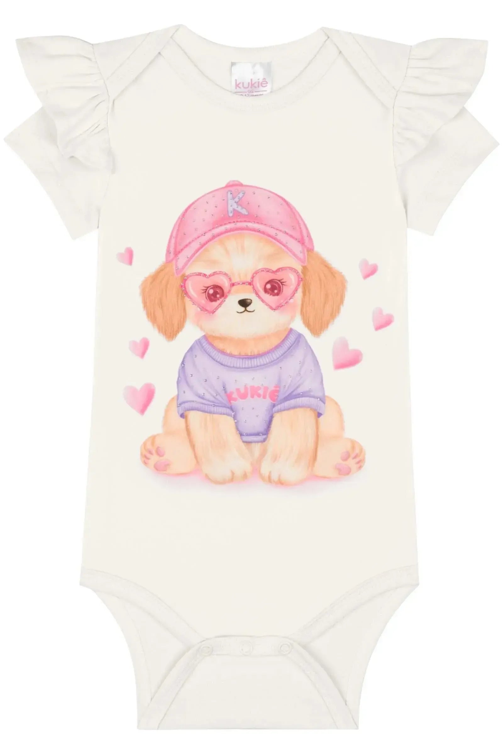 Body em Cotton 84702 Kukiê Bebê Menina