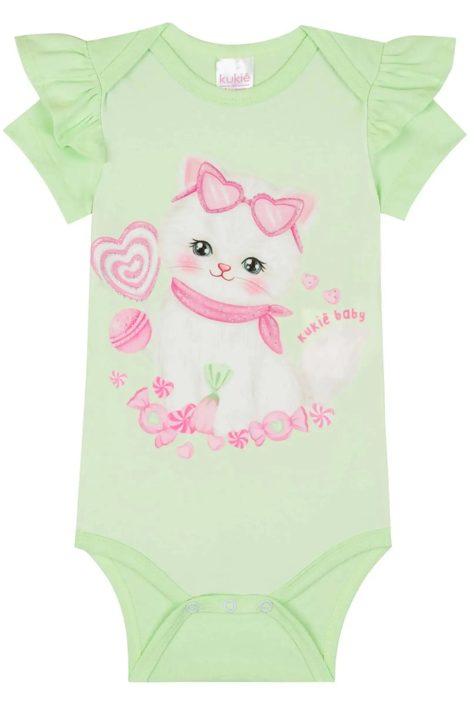 Body em Cotton 84702 Kukiê Bebê Menina