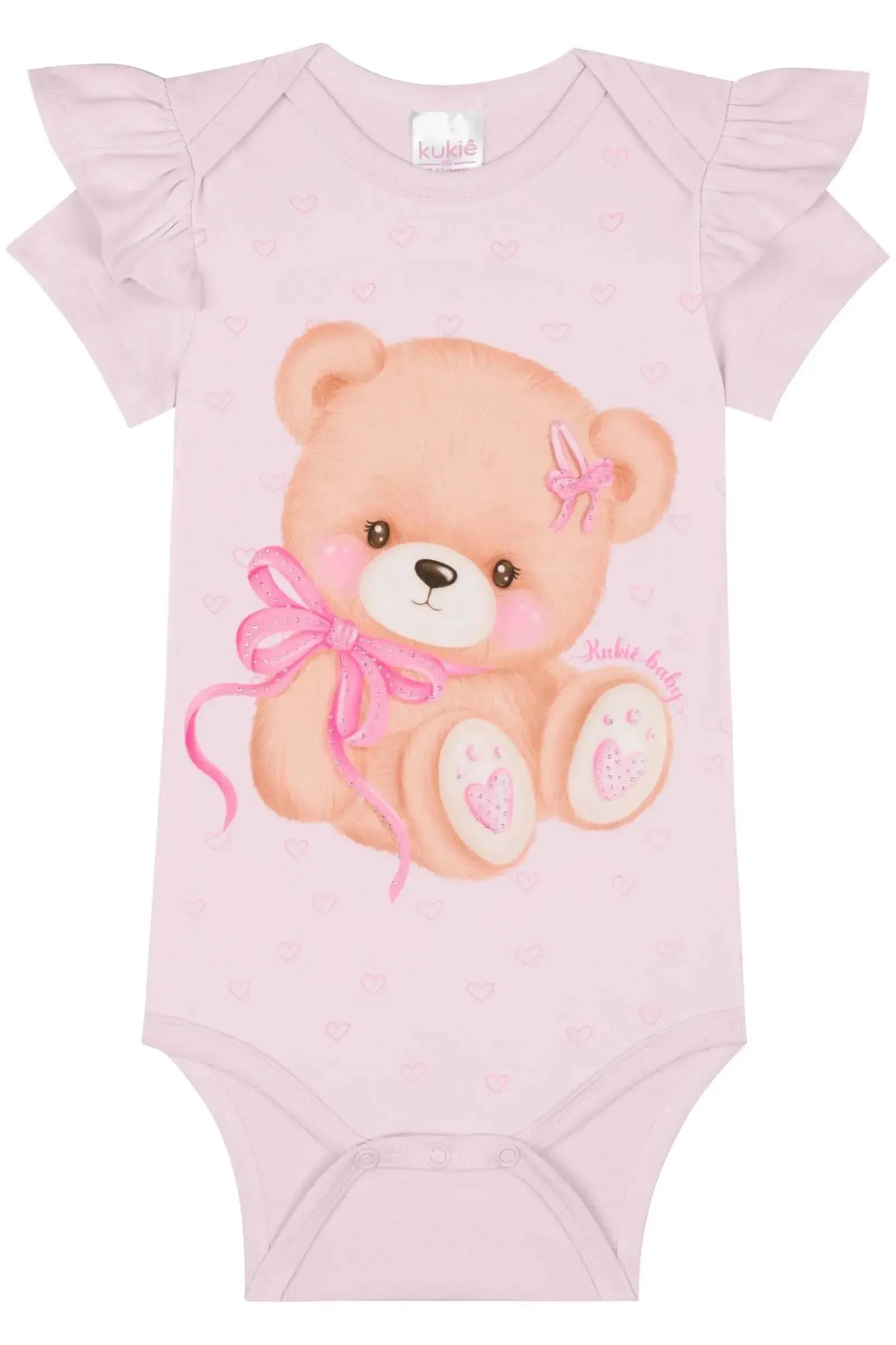 Body em Cotton 84702 Kukiê Bebê Menina