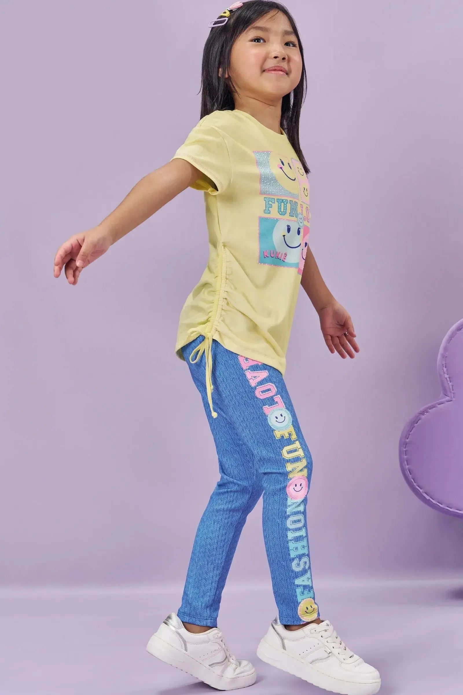 Calça Legging em Fly Tech 84560 Kukiê Infantil Menina