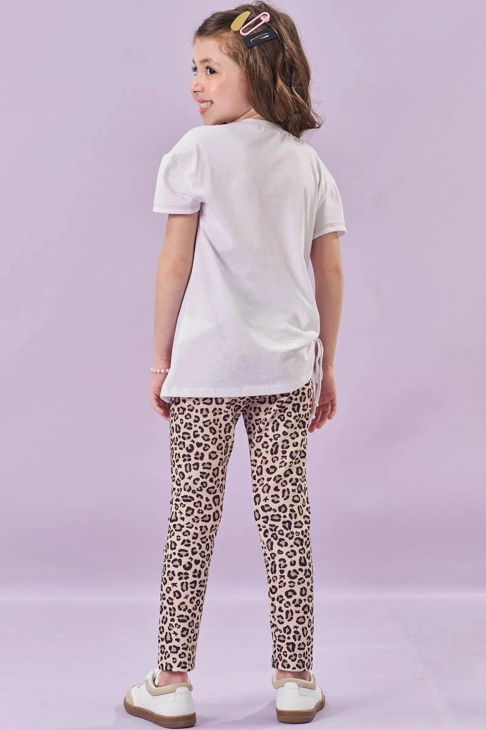 Calça Legging em Fly Tech 84560 Kukiê Infantil Menina