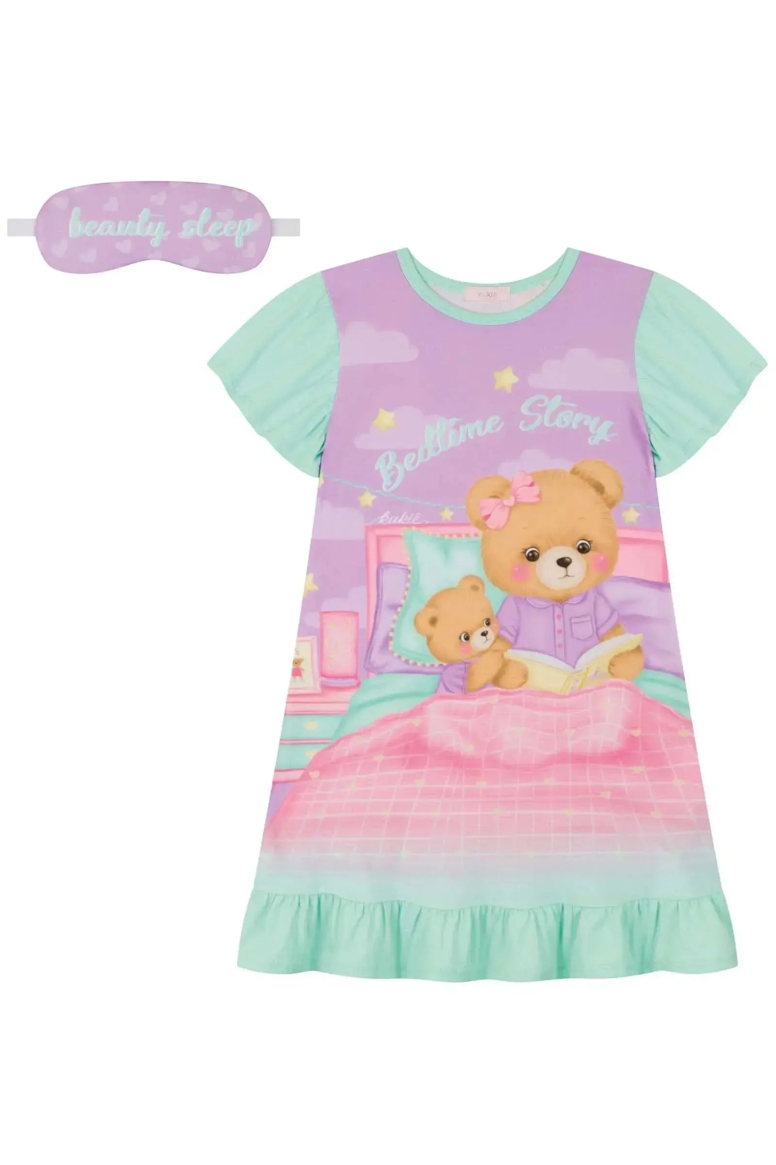 Camisola em Malha Comfy (acompanha Máscara) 83073 Kukiê Infantil Menina