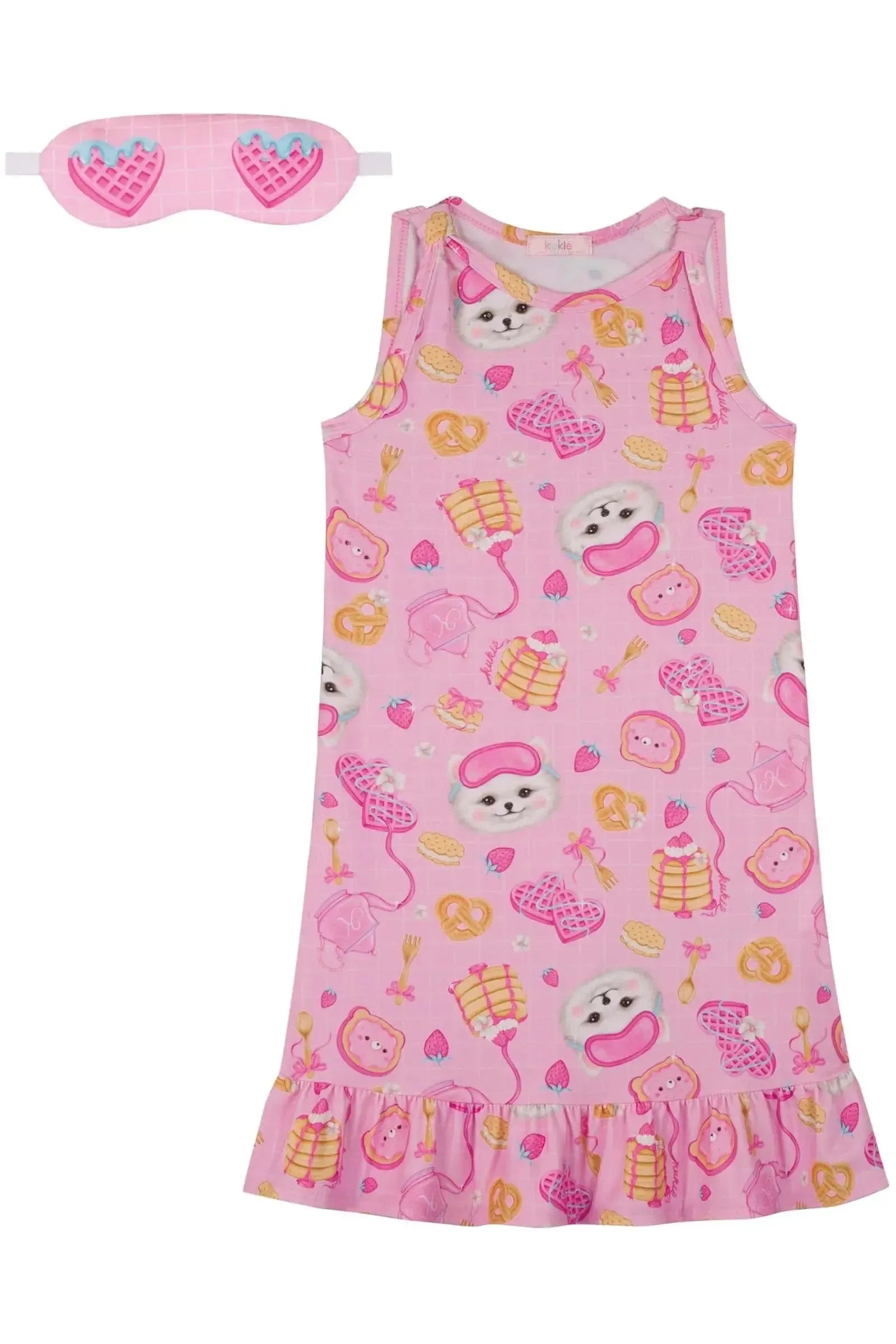 Camisola em Malha Comfy (acompanha Máscara) 83077 Kukiê Infantil Menina