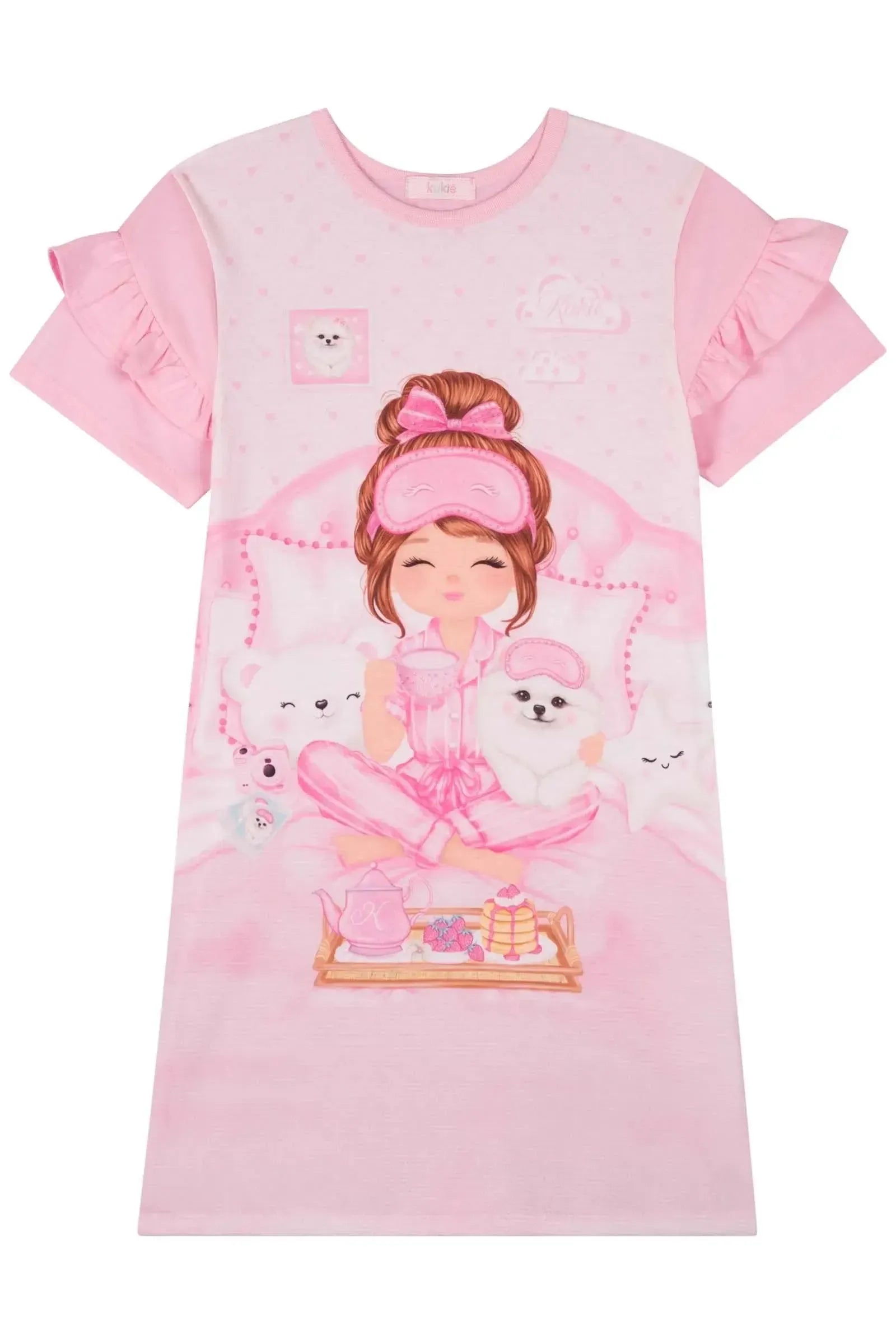 Camisola em Meia Malha 83070 Kukiê Infantil Menina