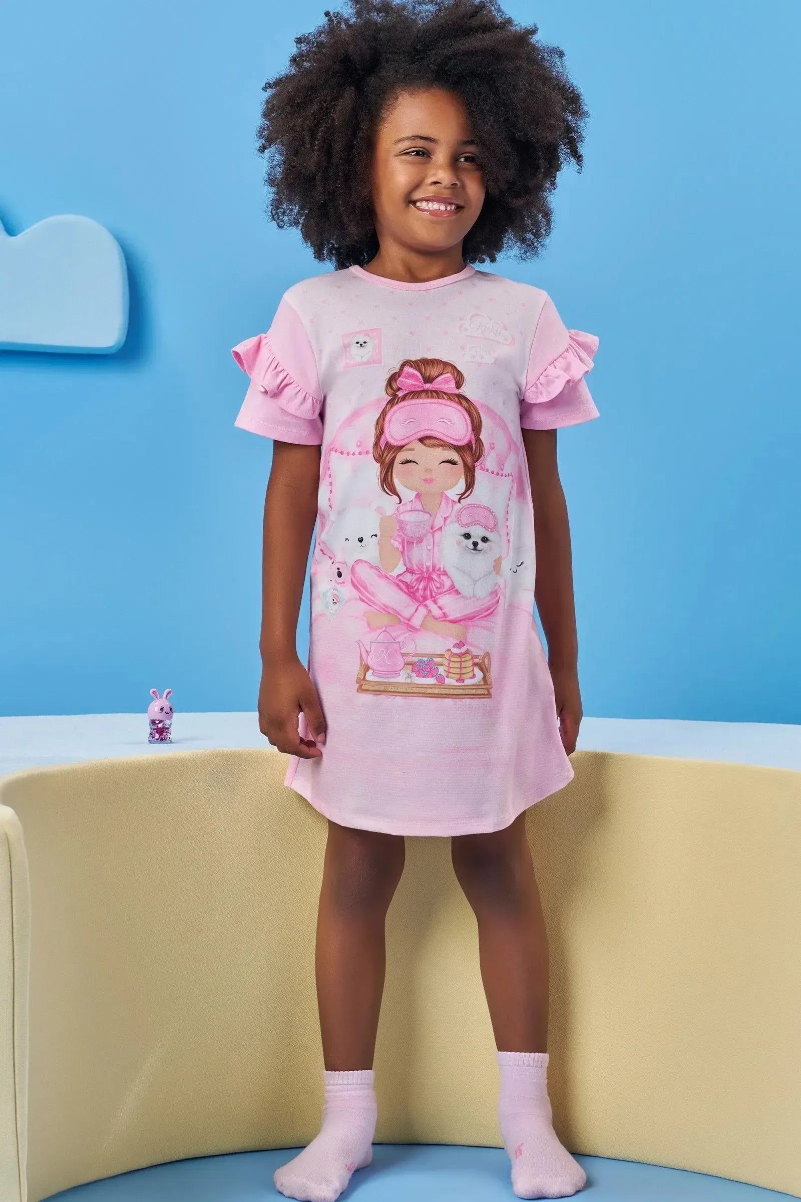 Camisola em Meia Malha 83070 Kukiê Infantil Menina