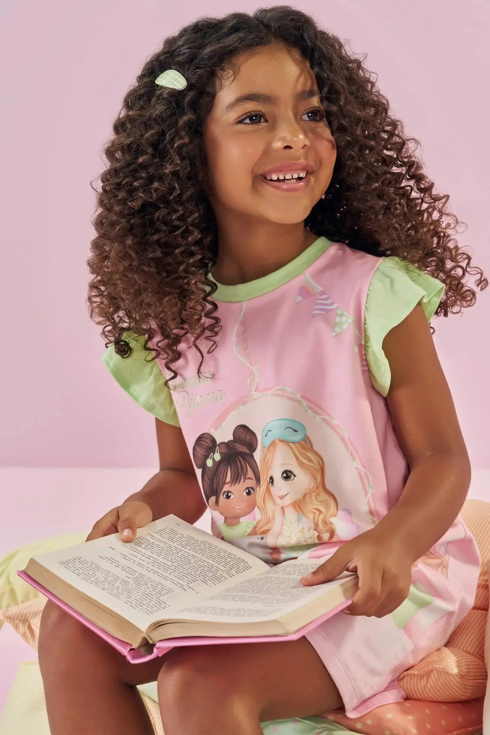 Camisola em Meia Malha 86975 Kukiê Infantil Menina