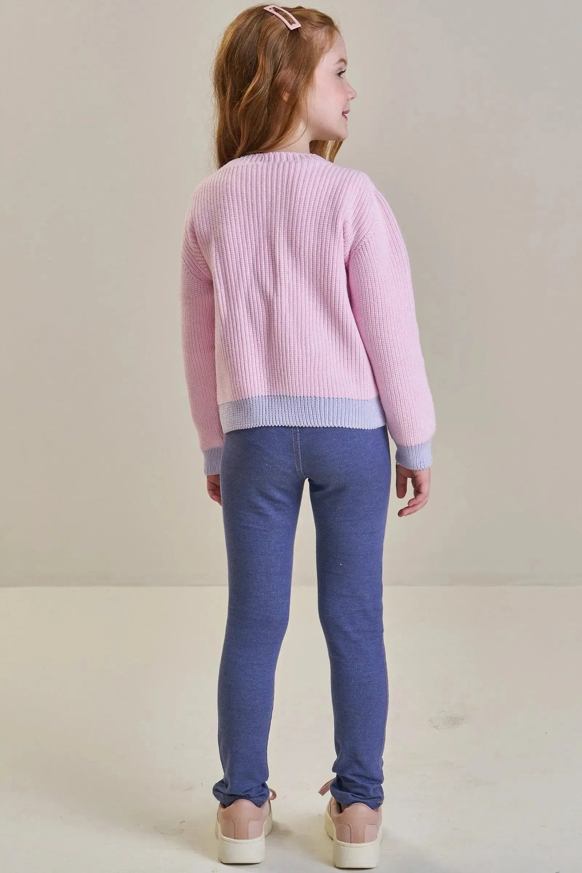 Cardigã em Tricot Prime 90416 Infanti Infantil Menina