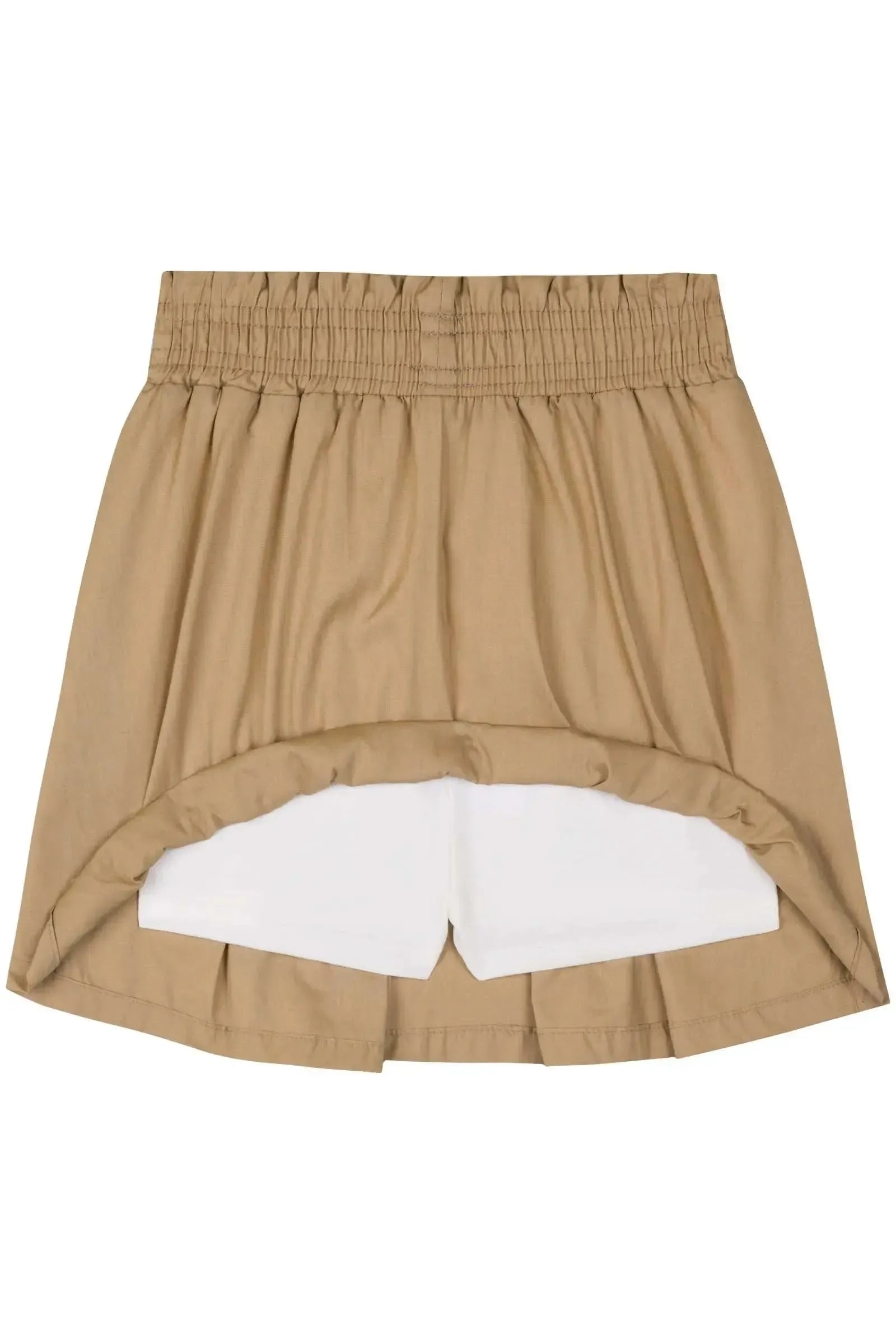 Conjunto de Blusa em Cotton e Saia em Tricoline 100% Algodão (com Shorts Embutido) 85794 Kukiê Infantil Menina