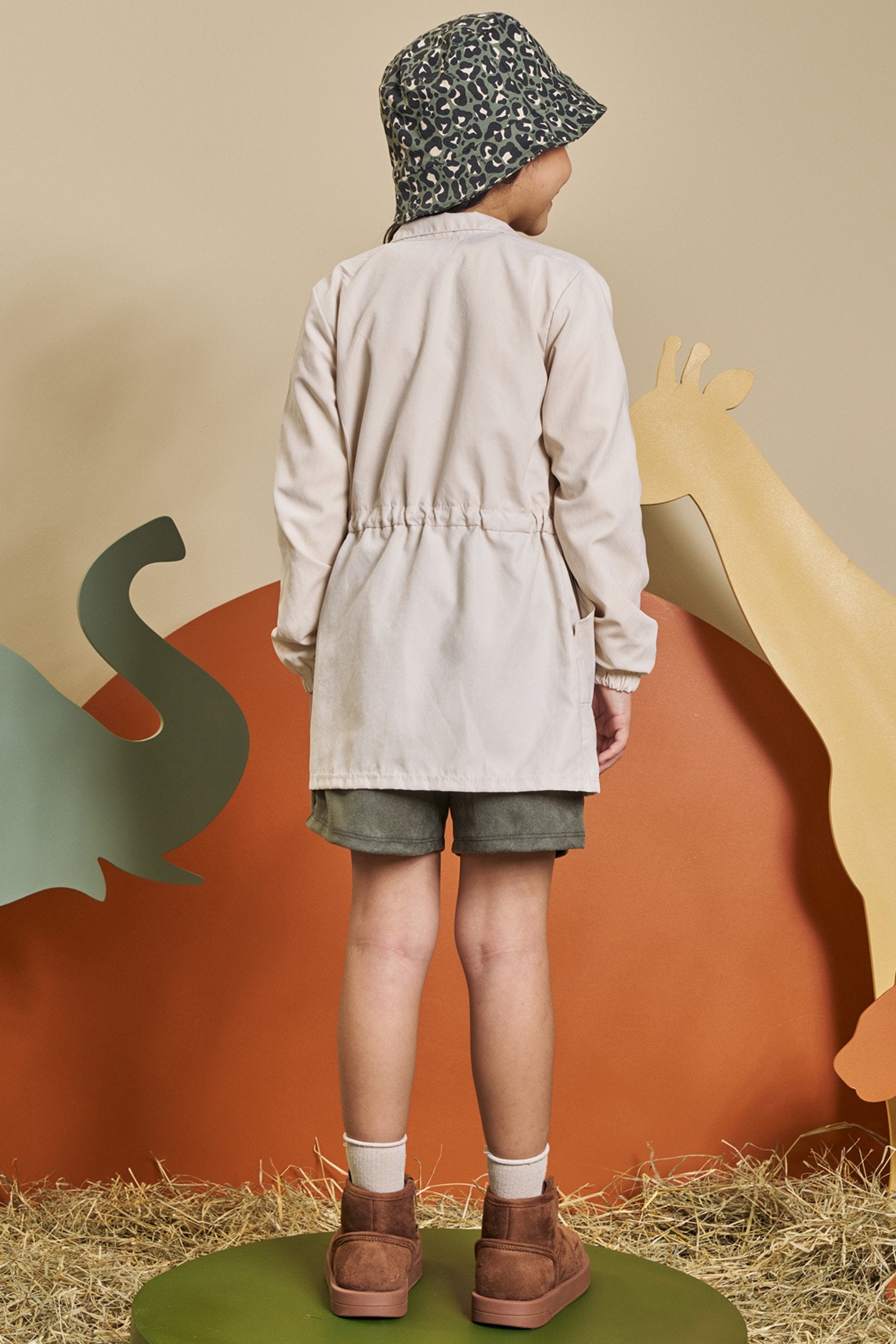 Conjunto de Blusa em Cotton e Shorts em Cotelê 90651 Kukiê Infantil Menina