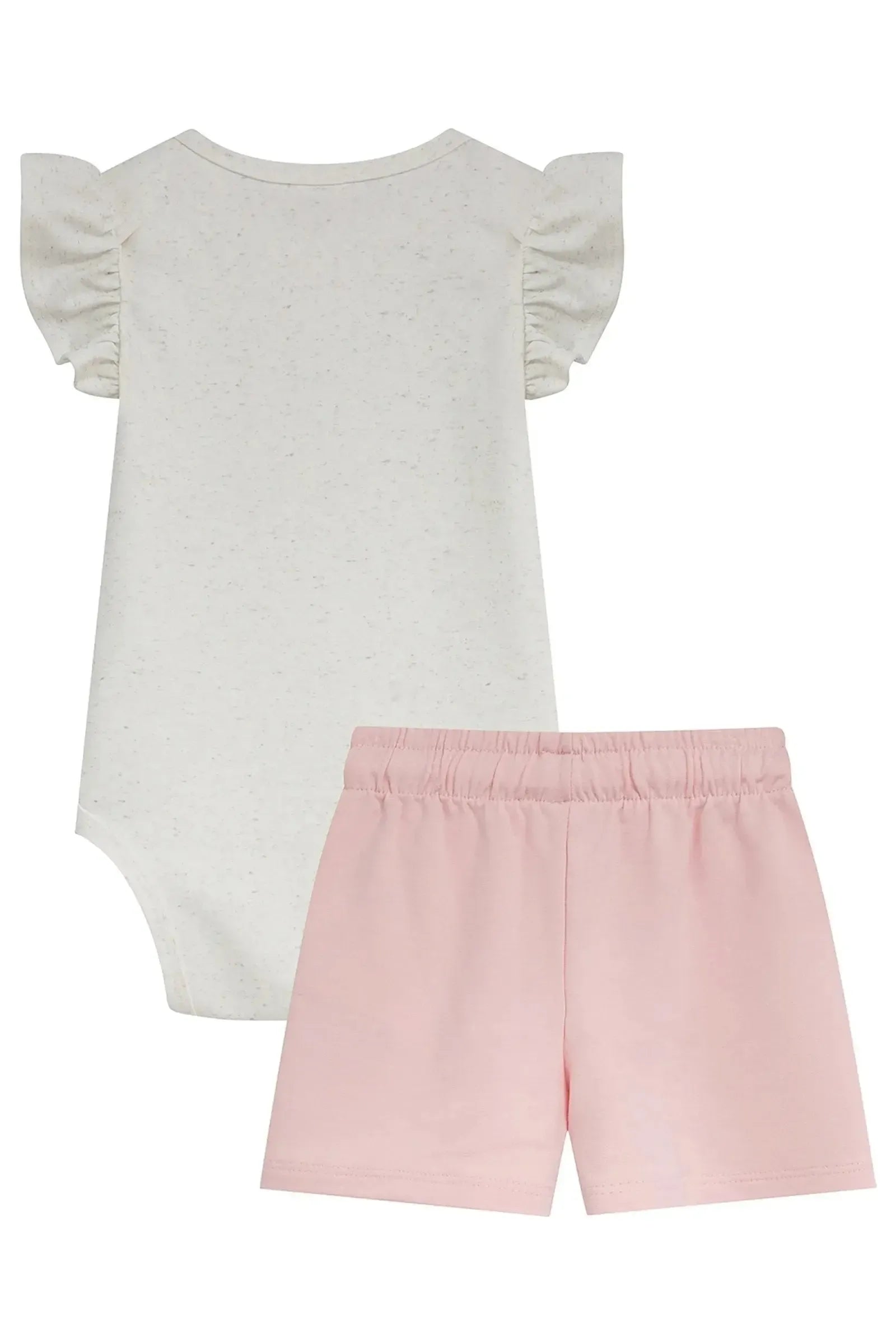 Conjunto de Body em Malha Power e Shorts em Molevisco 95320 Kukiê Bebê Menina