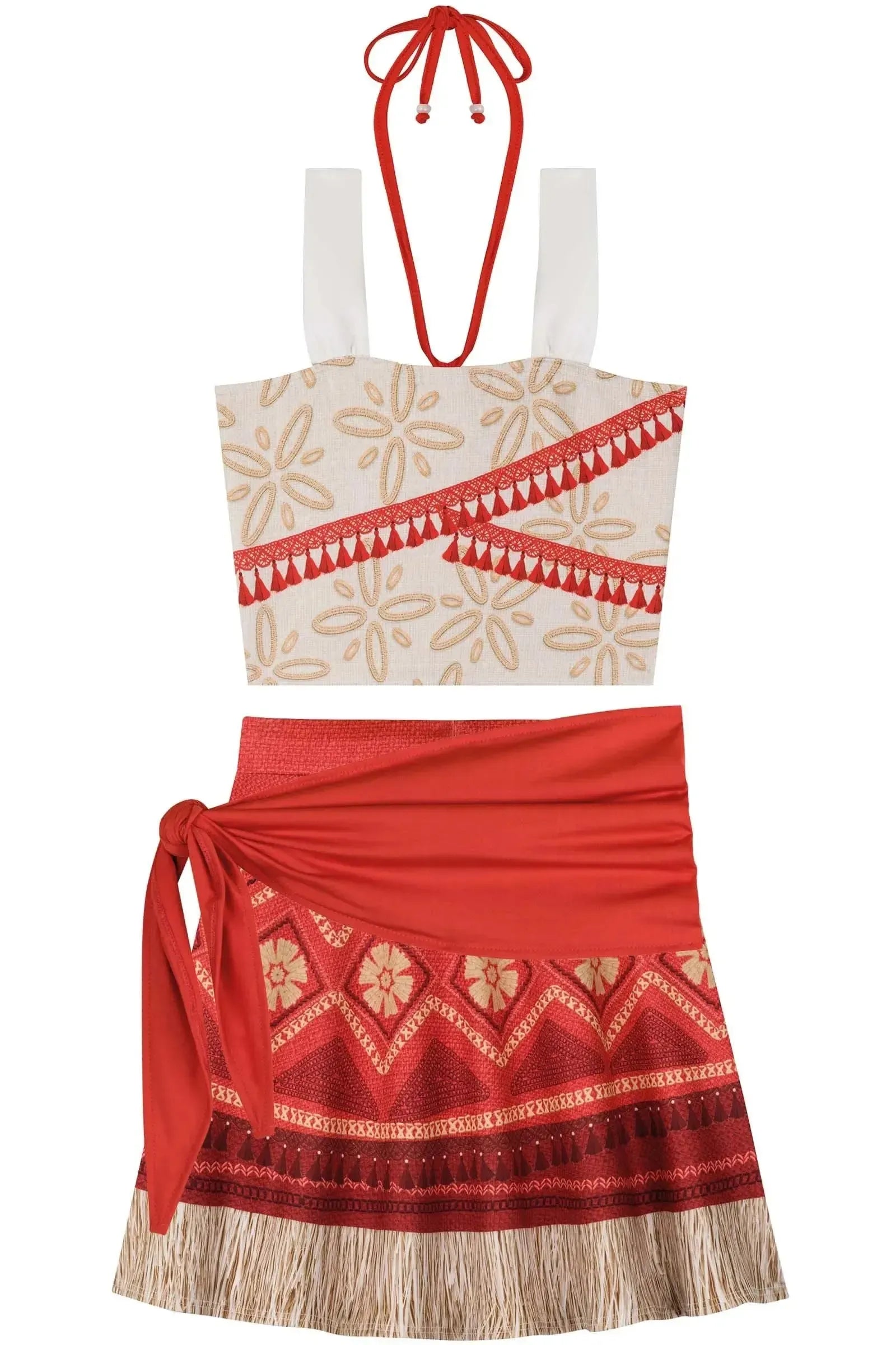 Fantasia de Havaiana (Top + Saia + Lenço) 85887 Kukiê Infantil Menina