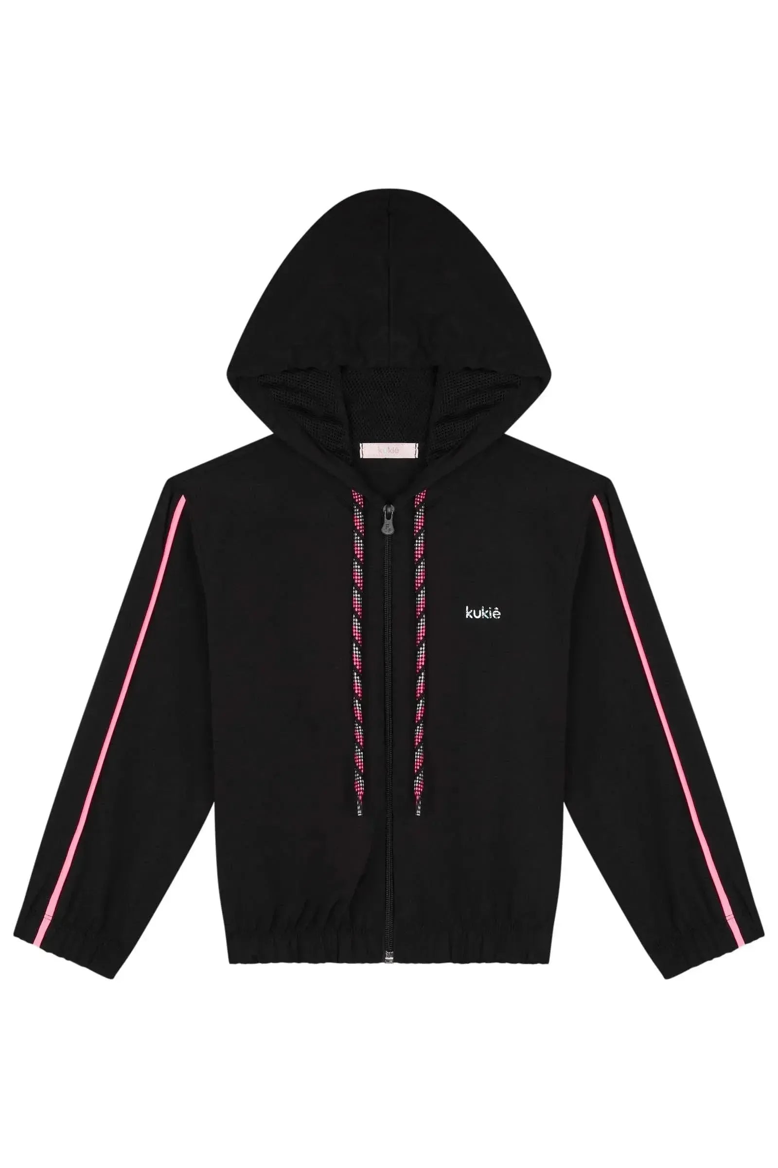 Jaqueta Corta Vento em Nylon com Elastano 83792 Kukiê Infantil Menina