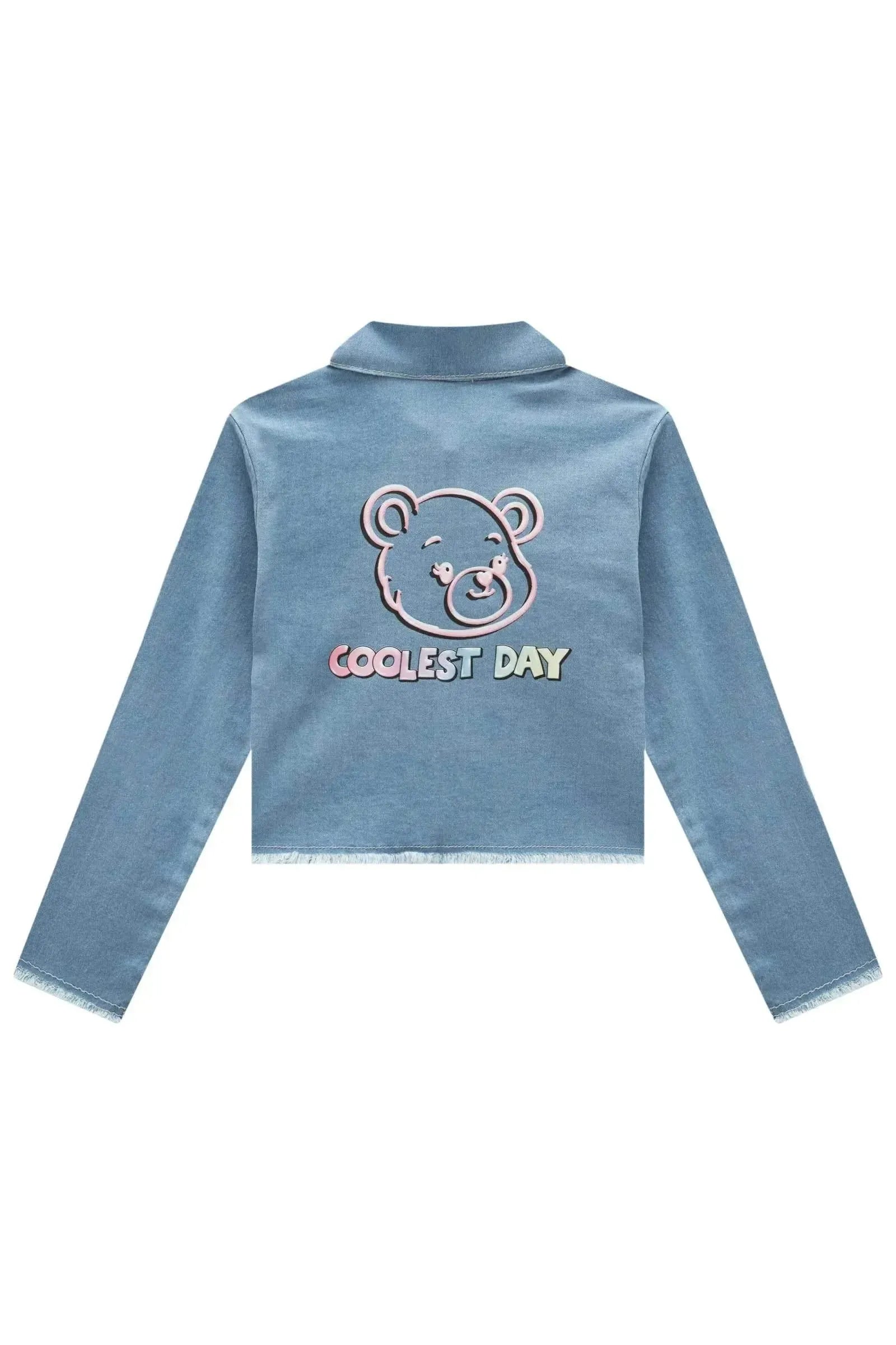 Jaqueta em Jeans com Elastano 90793 Infanti Infantil Menina