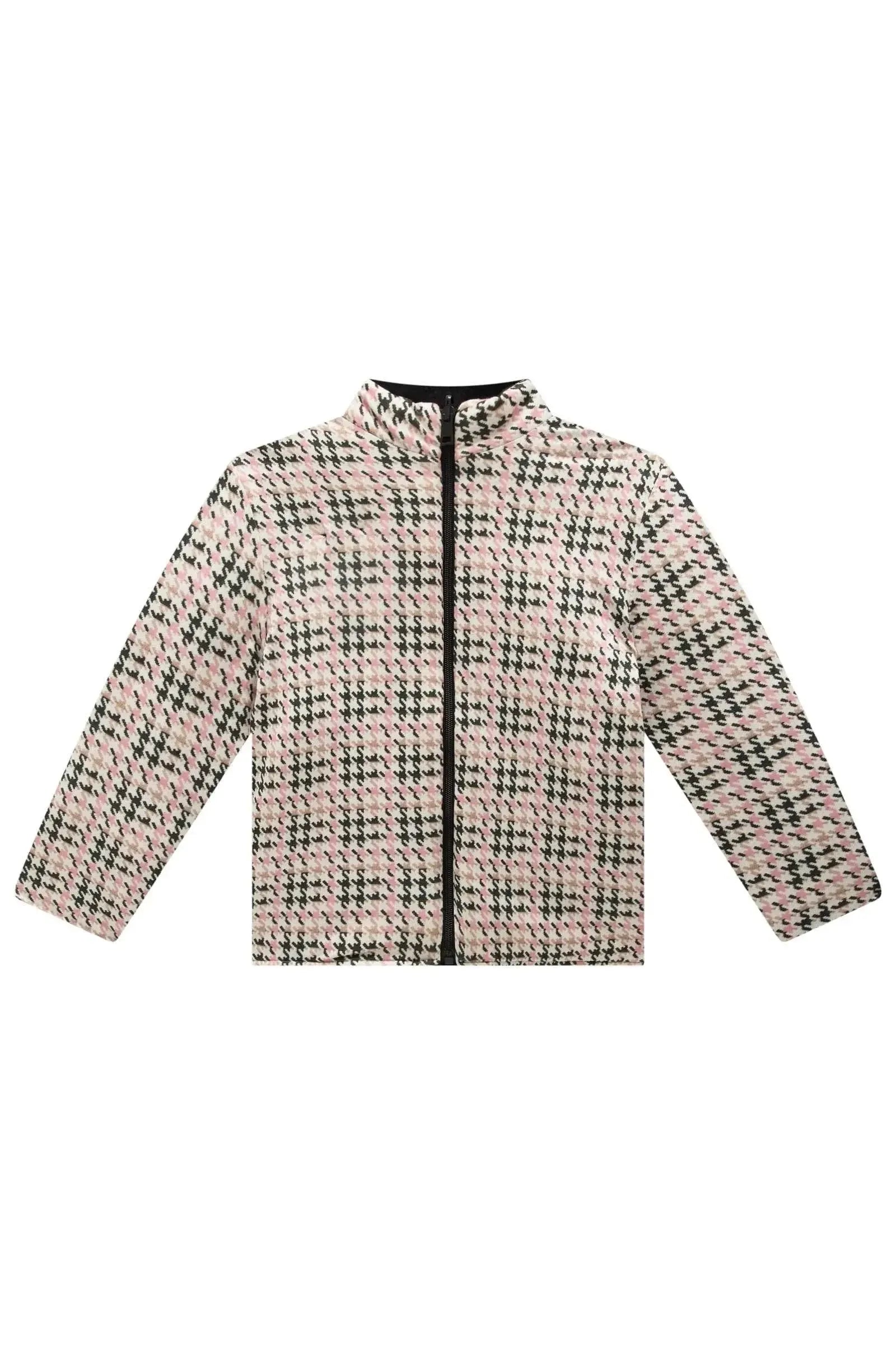Jaqueta Puffer Reversível em Veludo com Elastano e Malha Comfy 90484 Infanti Infantil Menina