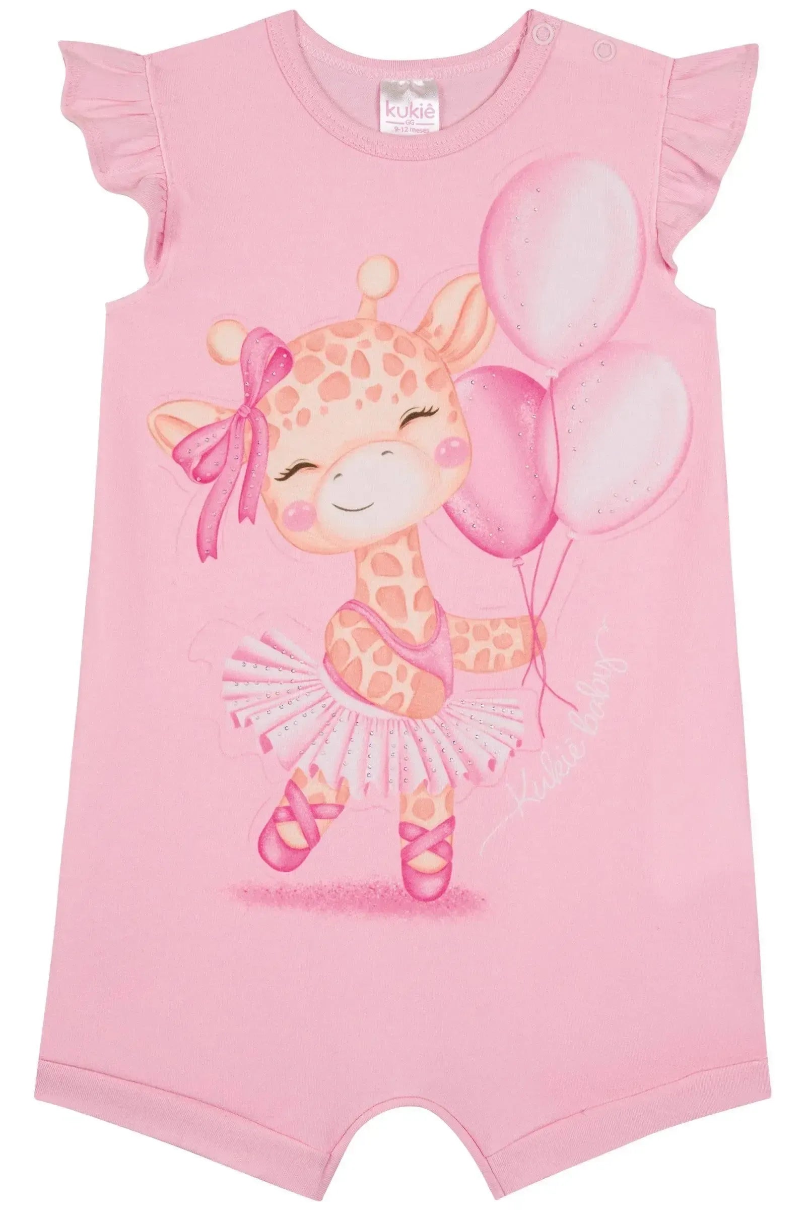 Macacão em Cotton 87261 Kukiê Bebê Menina