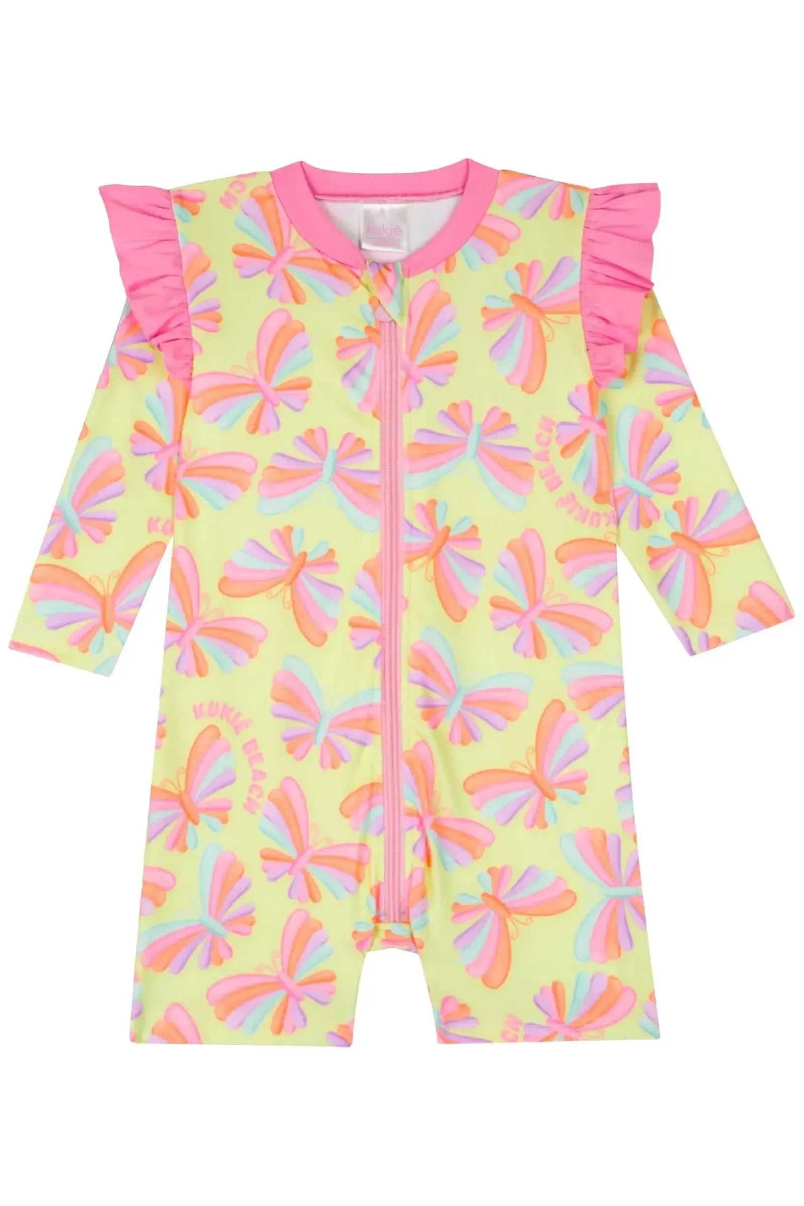 Macacão em Malha com Proteção UV 50+ 83038 Kukiê Bebê Menina