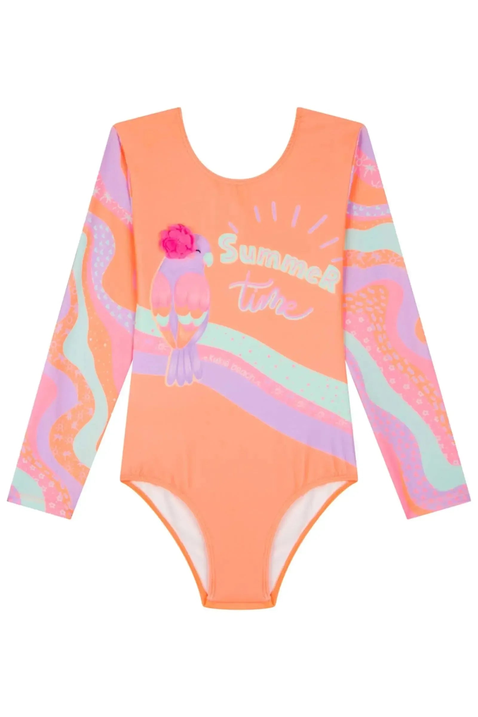 Maiô em Malha com Proteção UV 50+ 83578 Kukiê Infantil Menina